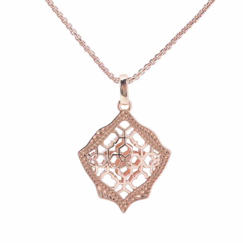 Kendra Scott Rose-tone "Kasey" Filigree 28" Necklace by Steals