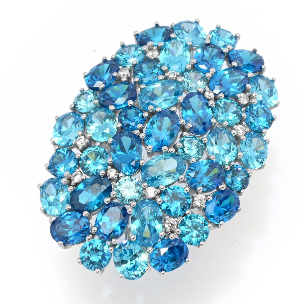 "Color Crush" Simulated Gemstone Elongated Cluster Ring by Steals