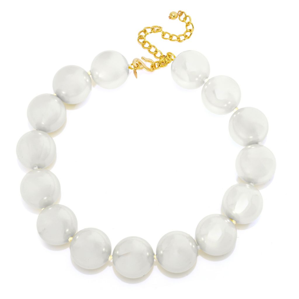 Kenneth Jay Lane Gold Plated 25mm Simulated Pearl 16" Necklace by Steals