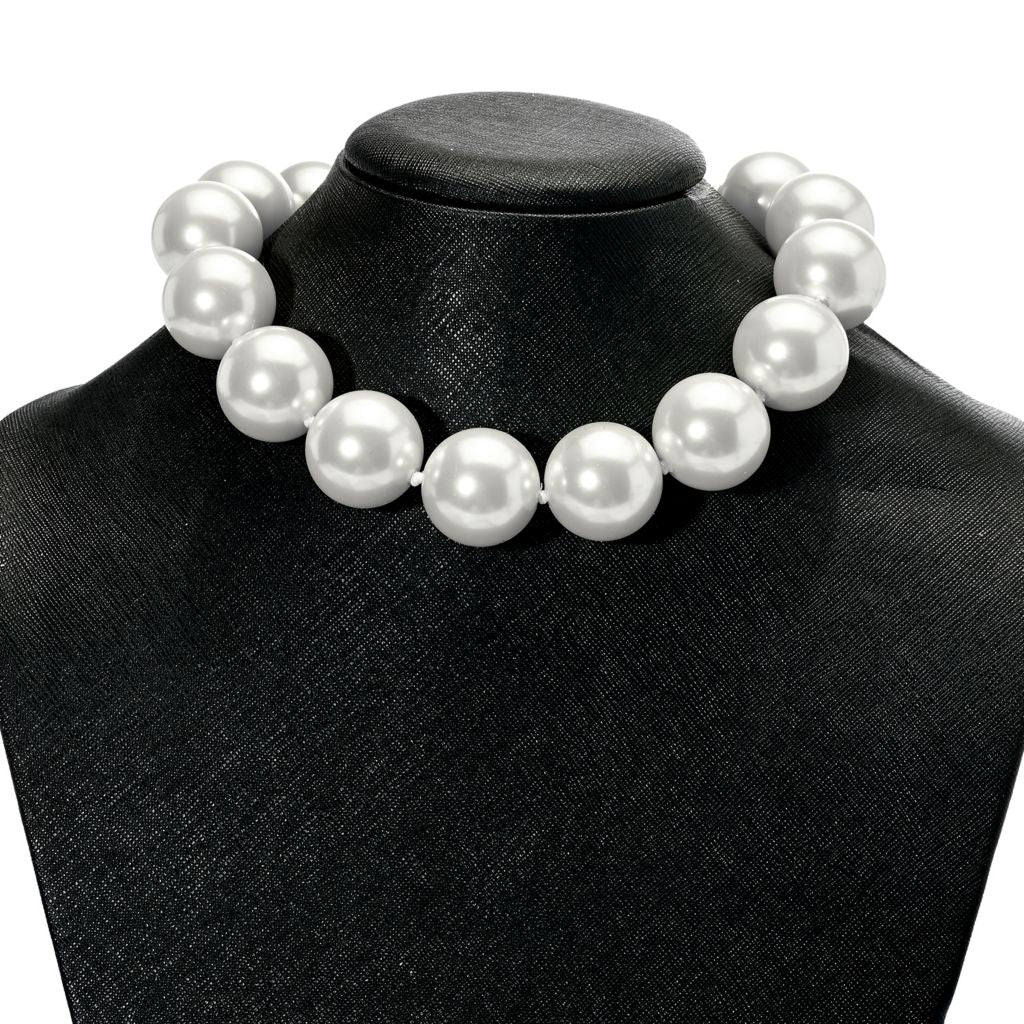 Kenneth Jay Lane Gold Plated 25mm Simulated Pearl 16" Necklace by Steals