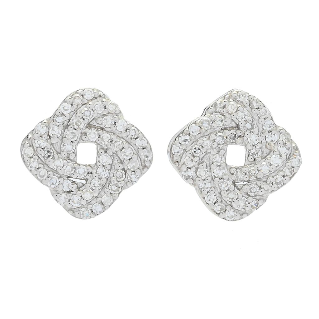 Diamond Treasures 0.35ctw Diamond "Love Knots" Stud Earrings by Steals