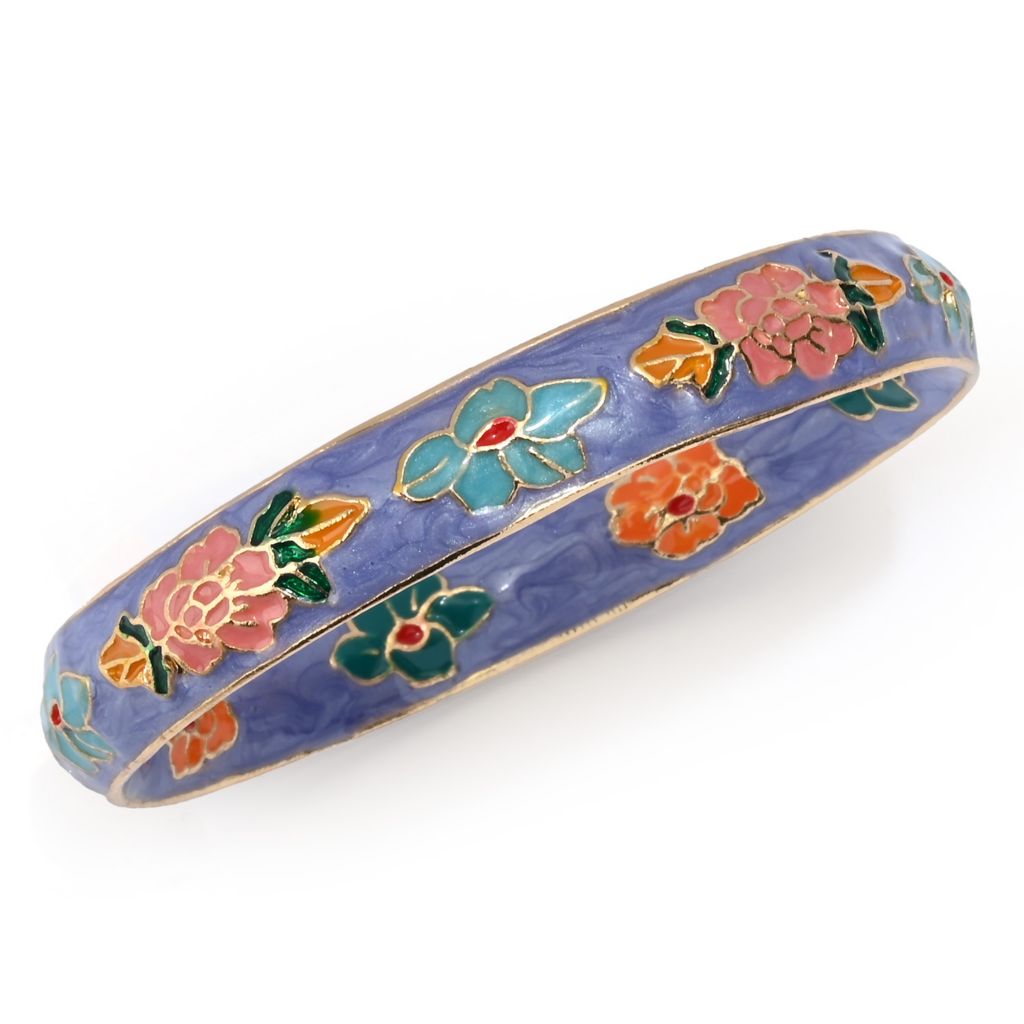 Far East Jewelry Choice of Spring or Classic Set of 3 Cloisonne Bangle Bracelets by Steals