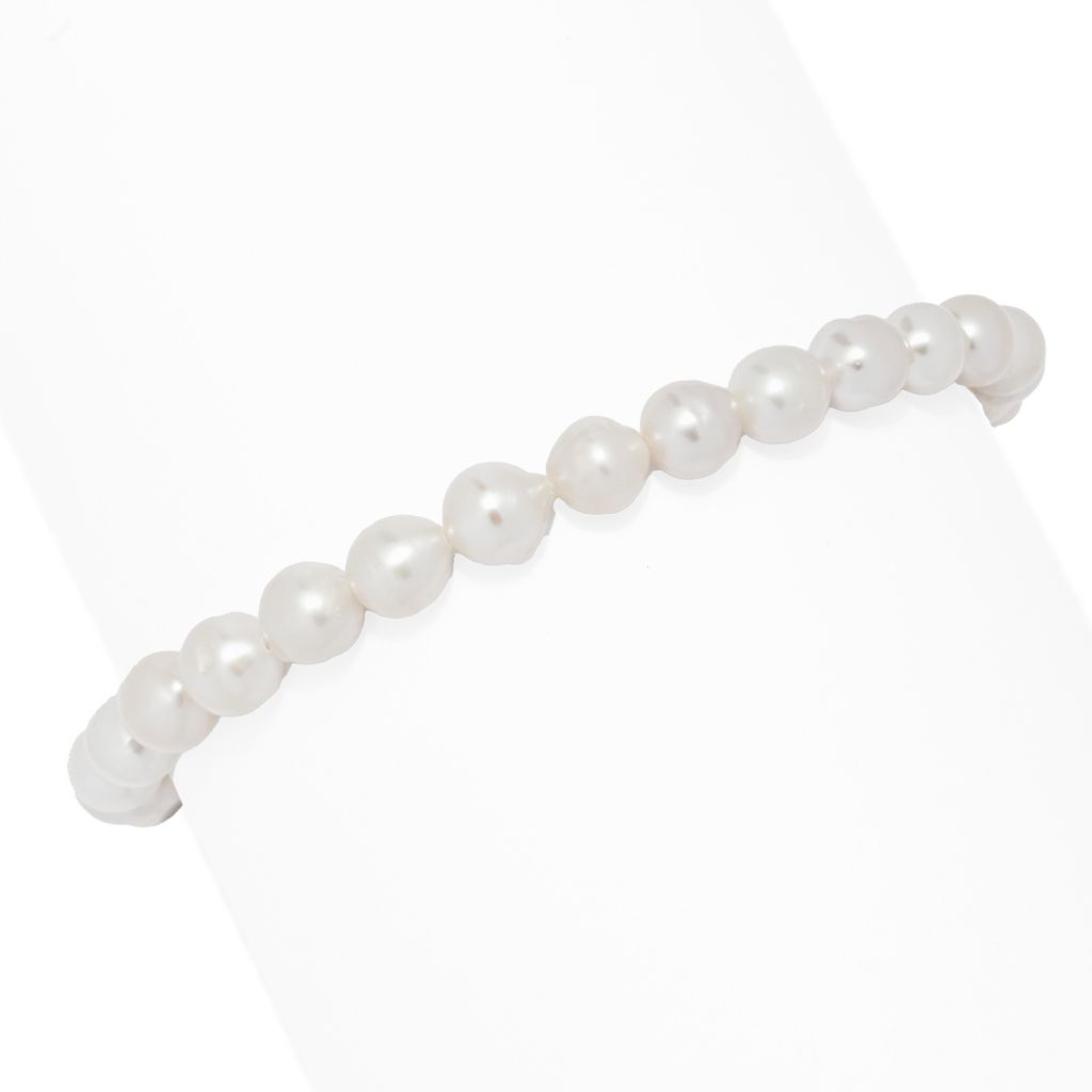 Perlaviva 18K Gold Plated 6-6.5mm Baroque Cultured Pearl Bracelet by Steals