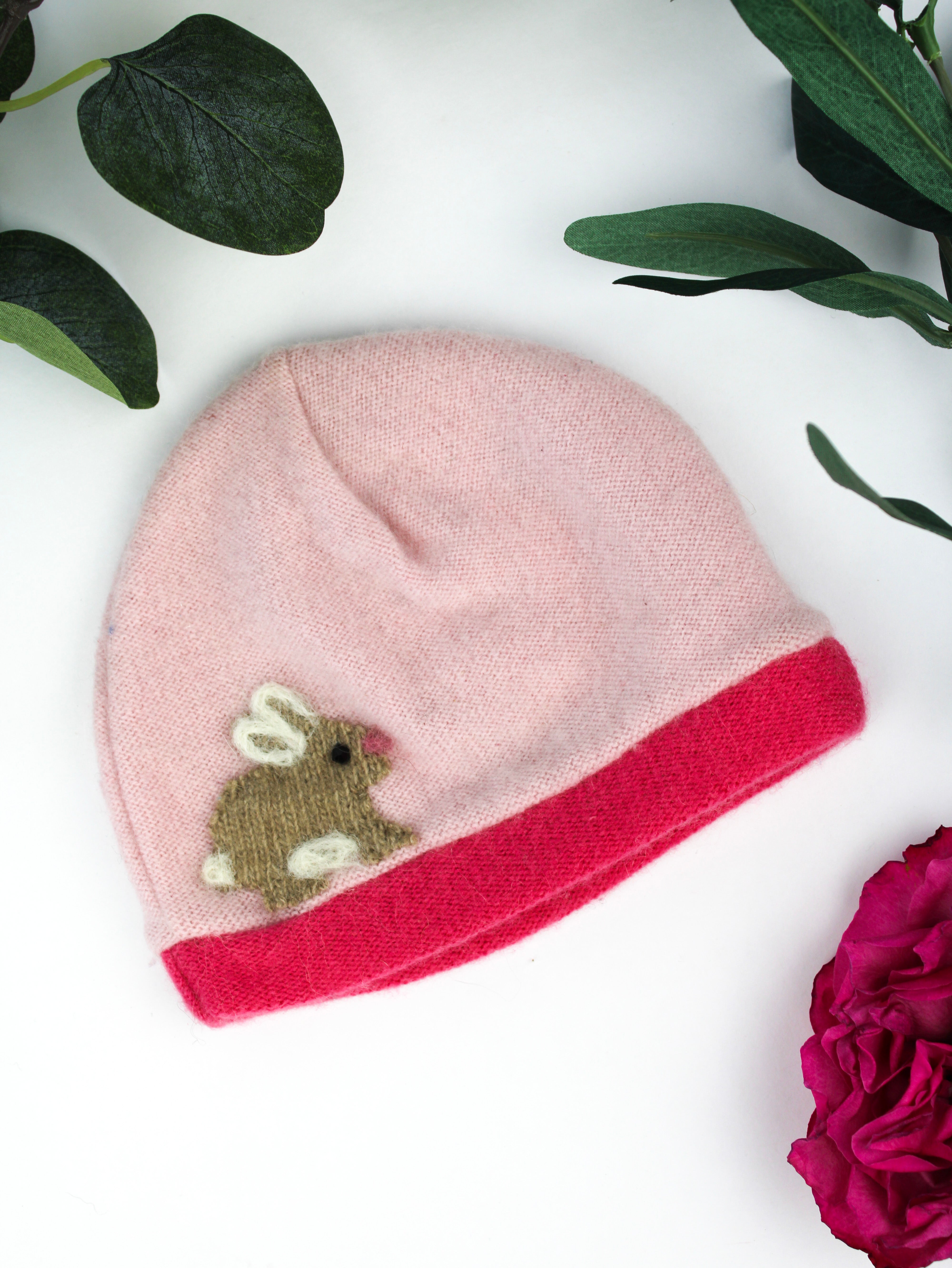 Squirrel Cashmere Hat - Newborn