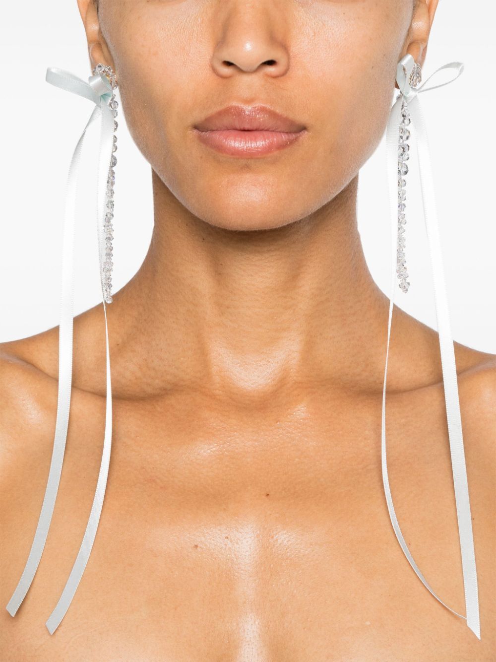 Simone Rocha Women Bow Ribbon Drip Earrings