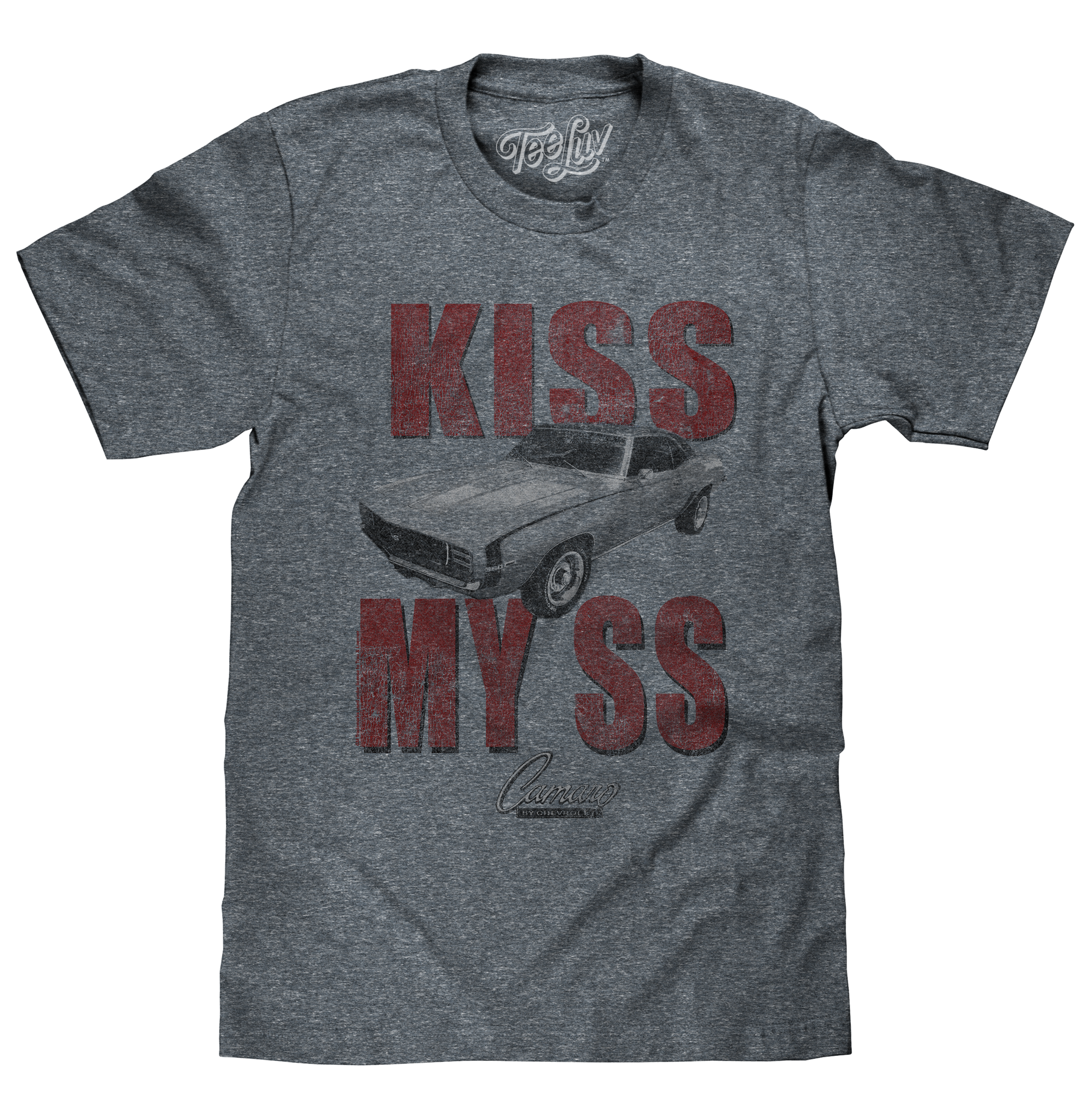 Kiss My SS Chevrolet Camaro T-Shirt - Gray