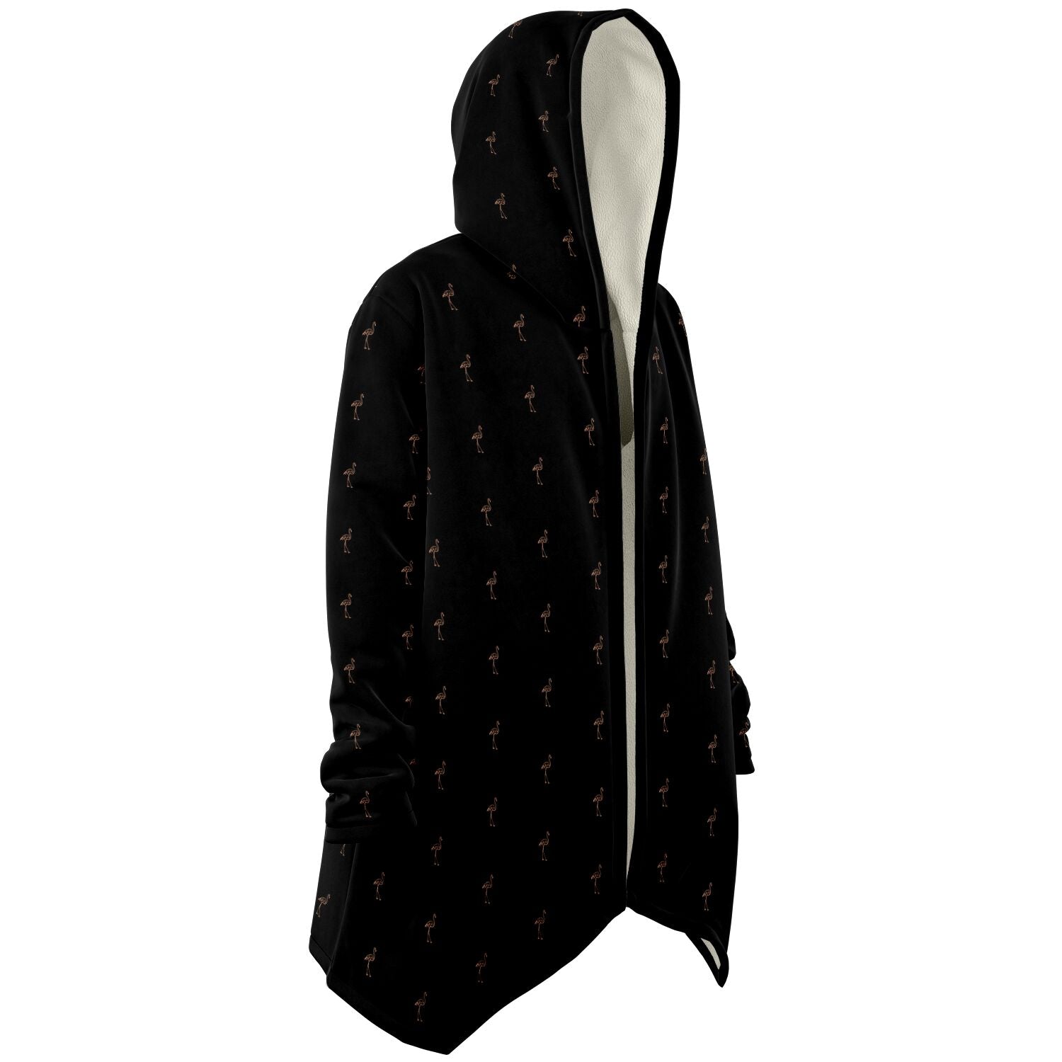 Classic Flamingo Silhouette Cloak Hoodie