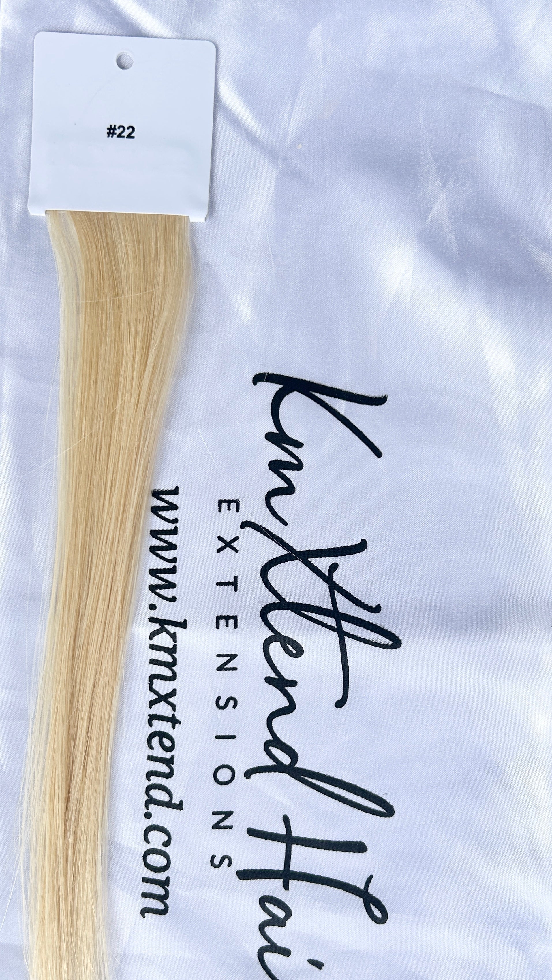 Genius Weft Hair Extensions in Color 22 Golden Light Blonde