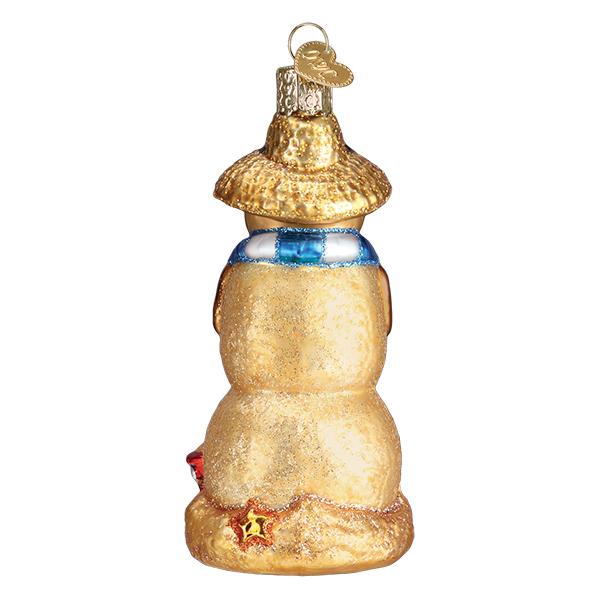Sand Snowman Ornament