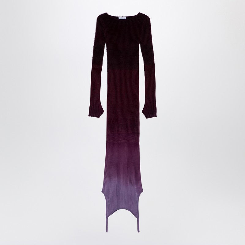 The Attico Purple/Burgundy Convertible Dress In Nylon Blend Women