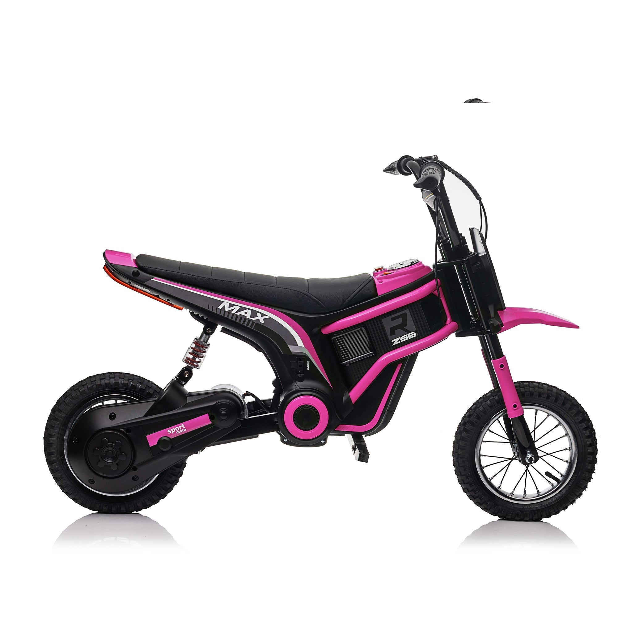 24V14ah Kids Ride On 24V Electric Toy Motocross Motorcycle Dirt Bike-XXL large,Speeds up to 14.29MPH,Dual Suspension, Hand-Operated Dual Brakes, Twist Grip Throttle, Authentic Motocross Bike Geometry