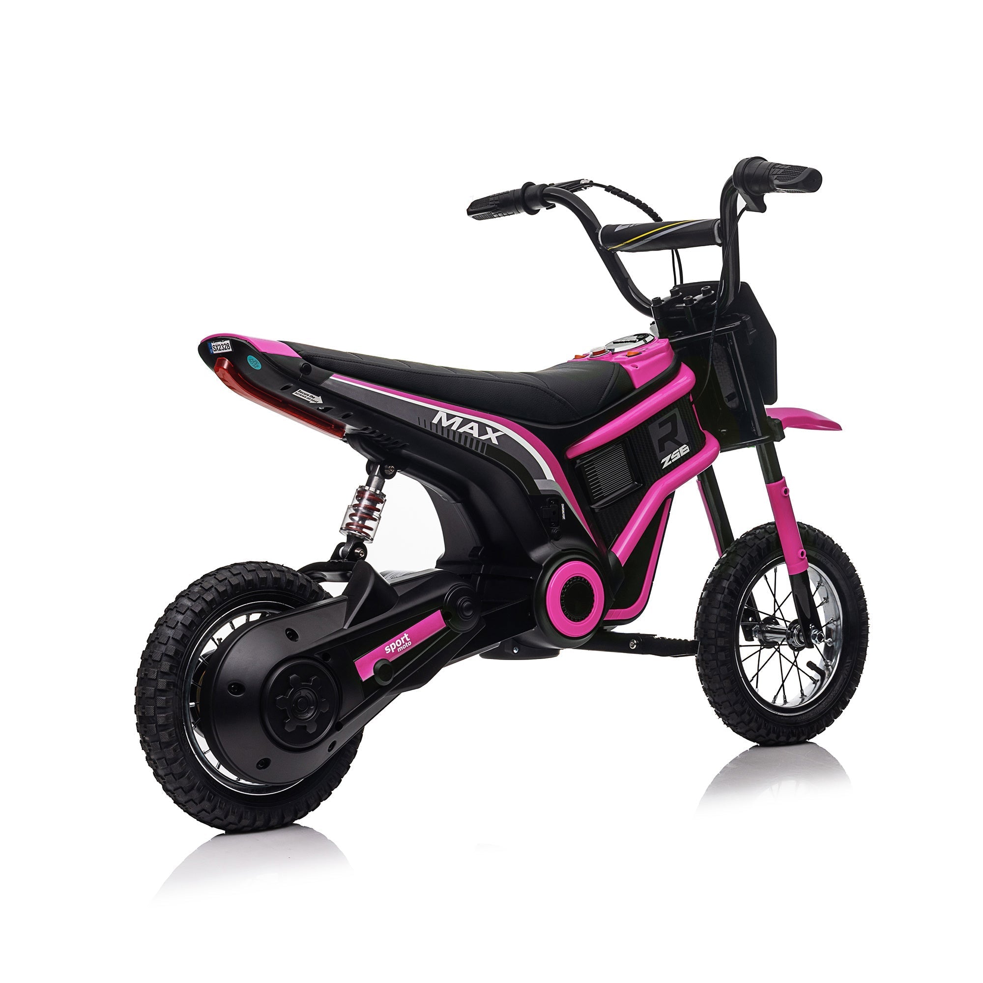 24V14ah Kids Ride On 24V Electric Toy Motocross Motorcycle Dirt Bike-XXL large,Speeds up to 14.29MPH,Dual Suspension, Hand-Operated Dual Brakes, Twist Grip Throttle, Authentic Motocross Bike Geometry