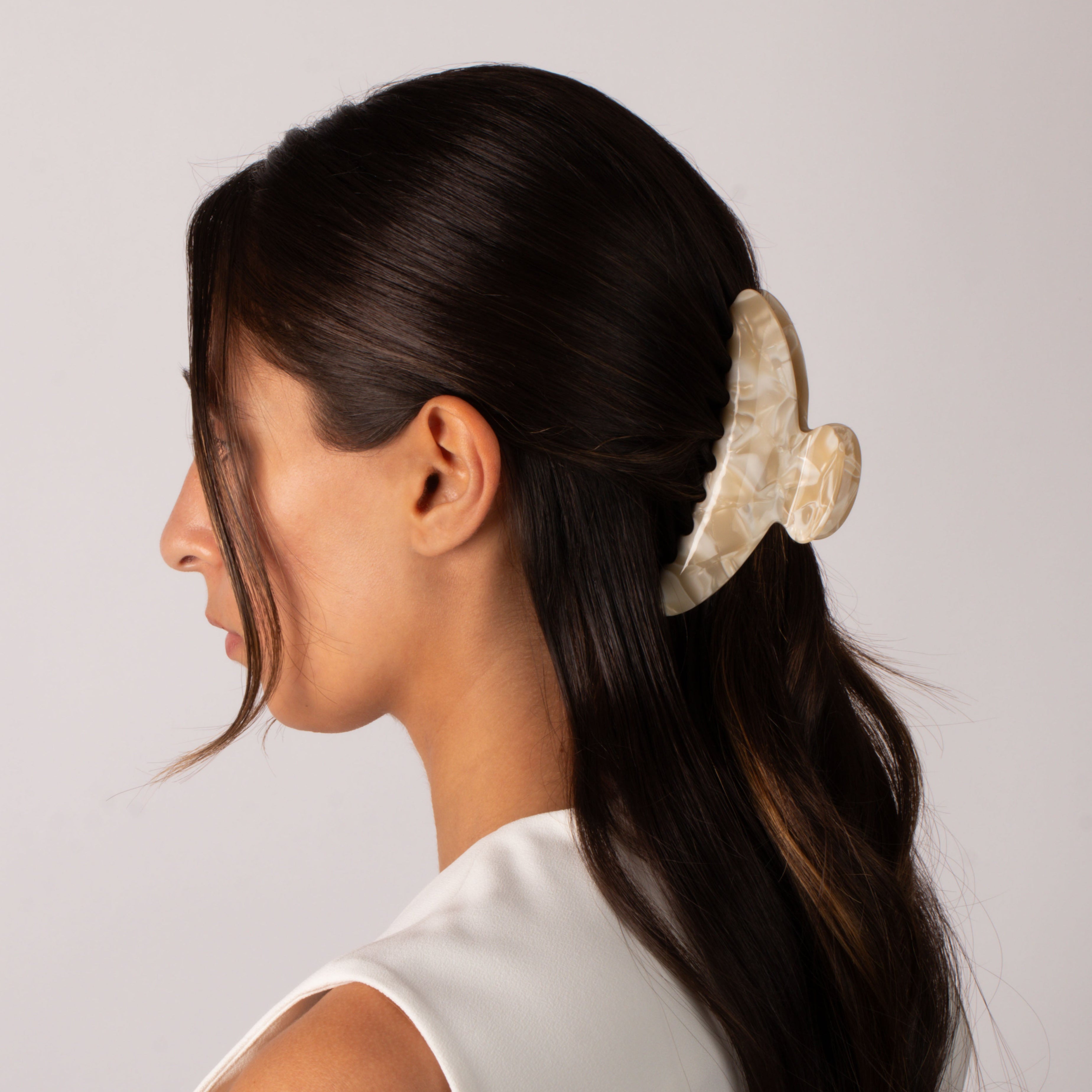Jumbo Curved Classic Hair Claw Clip - Adina's Jewels