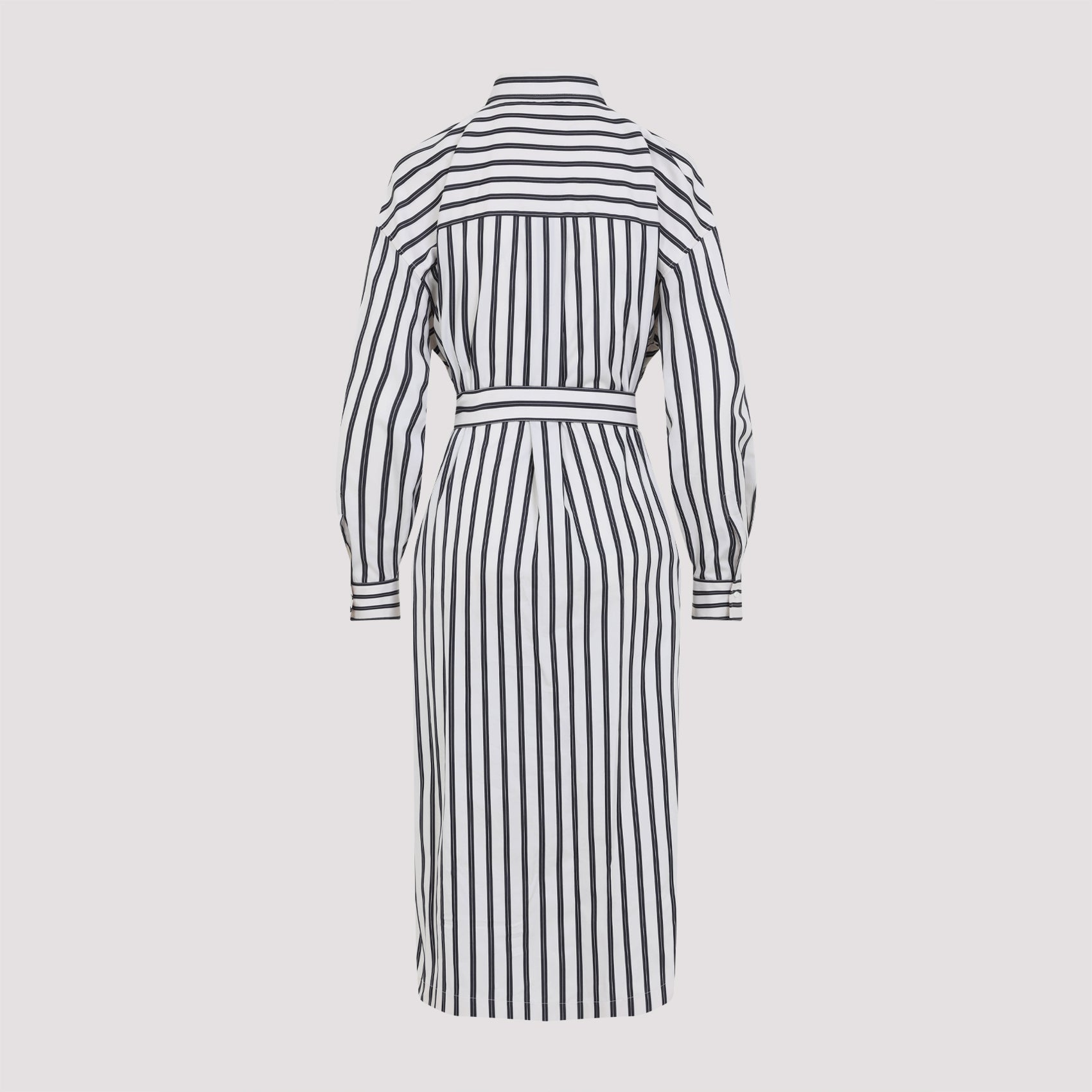 Brunello Cucinelli Striped Midi Dress Women
