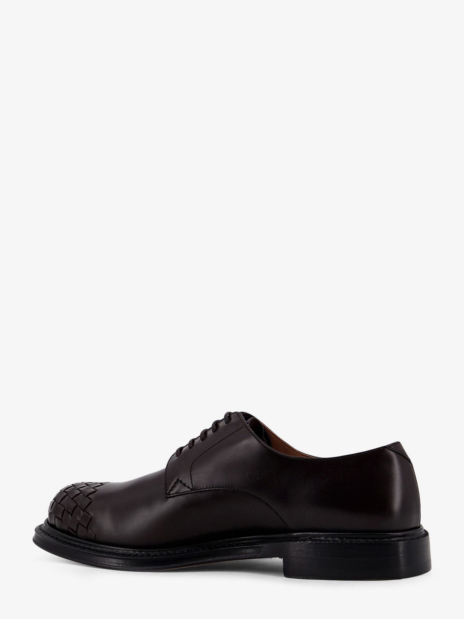 Bottega Veneta Men James Leather Lace-Up Shoe