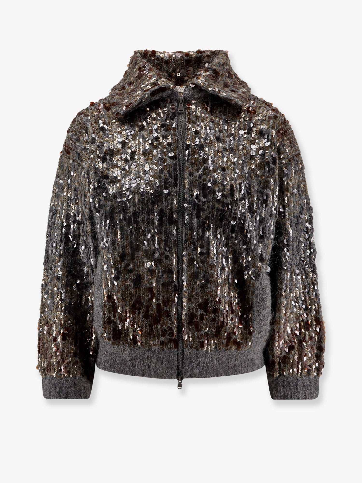 Brunello Cucinelli Women Mohair Cardigan With All-Over Sequins