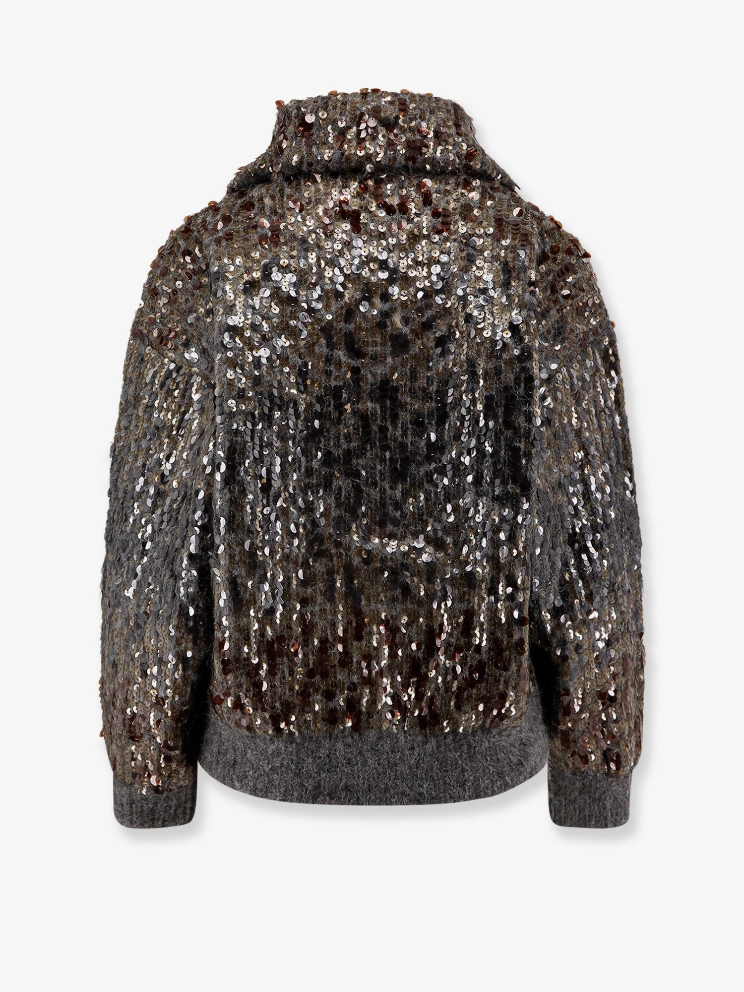 Brunello Cucinelli Women Mohair Cardigan With All-Over Sequins