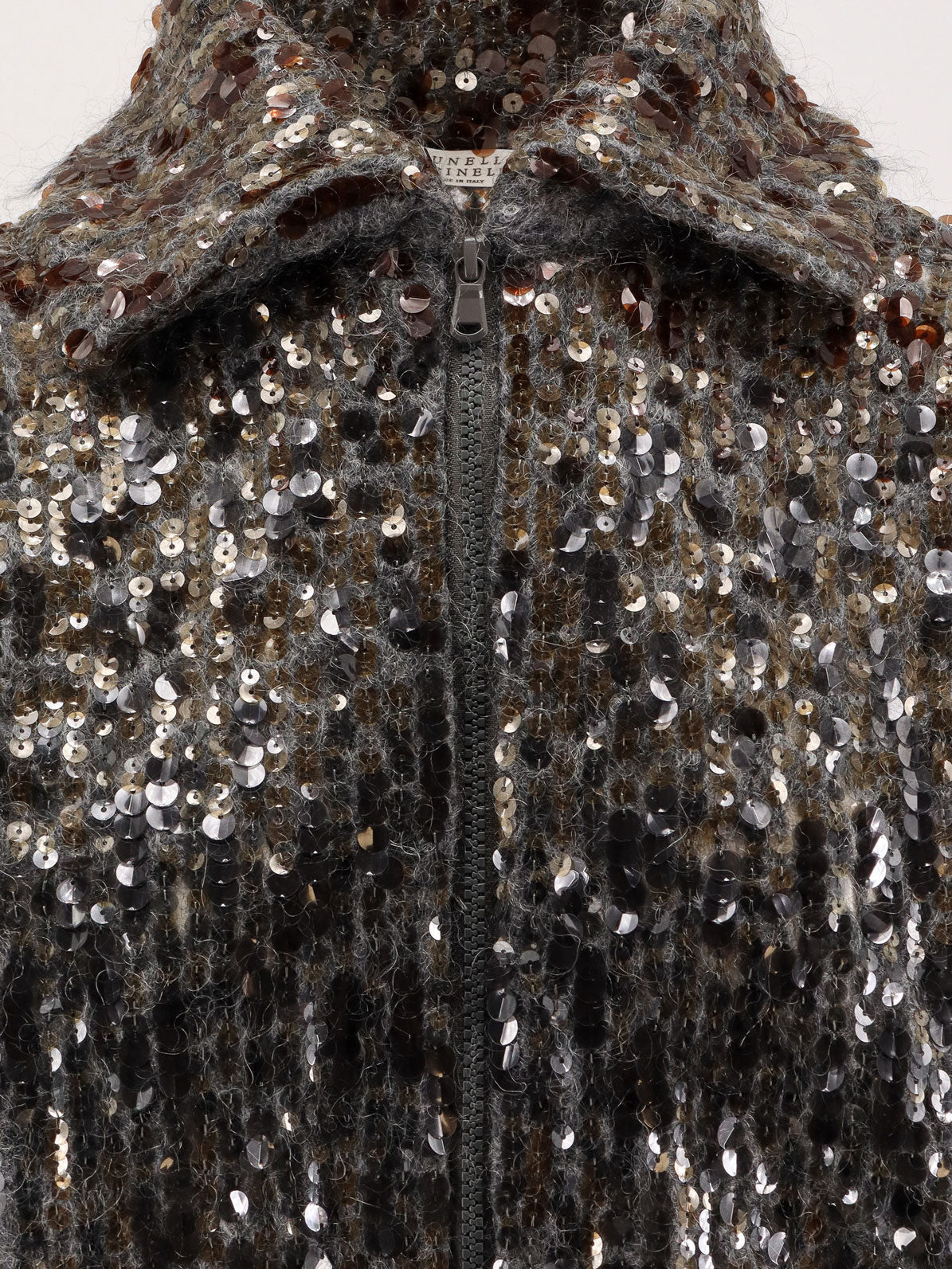 Brunello Cucinelli Women Mohair Cardigan With All-Over Sequins