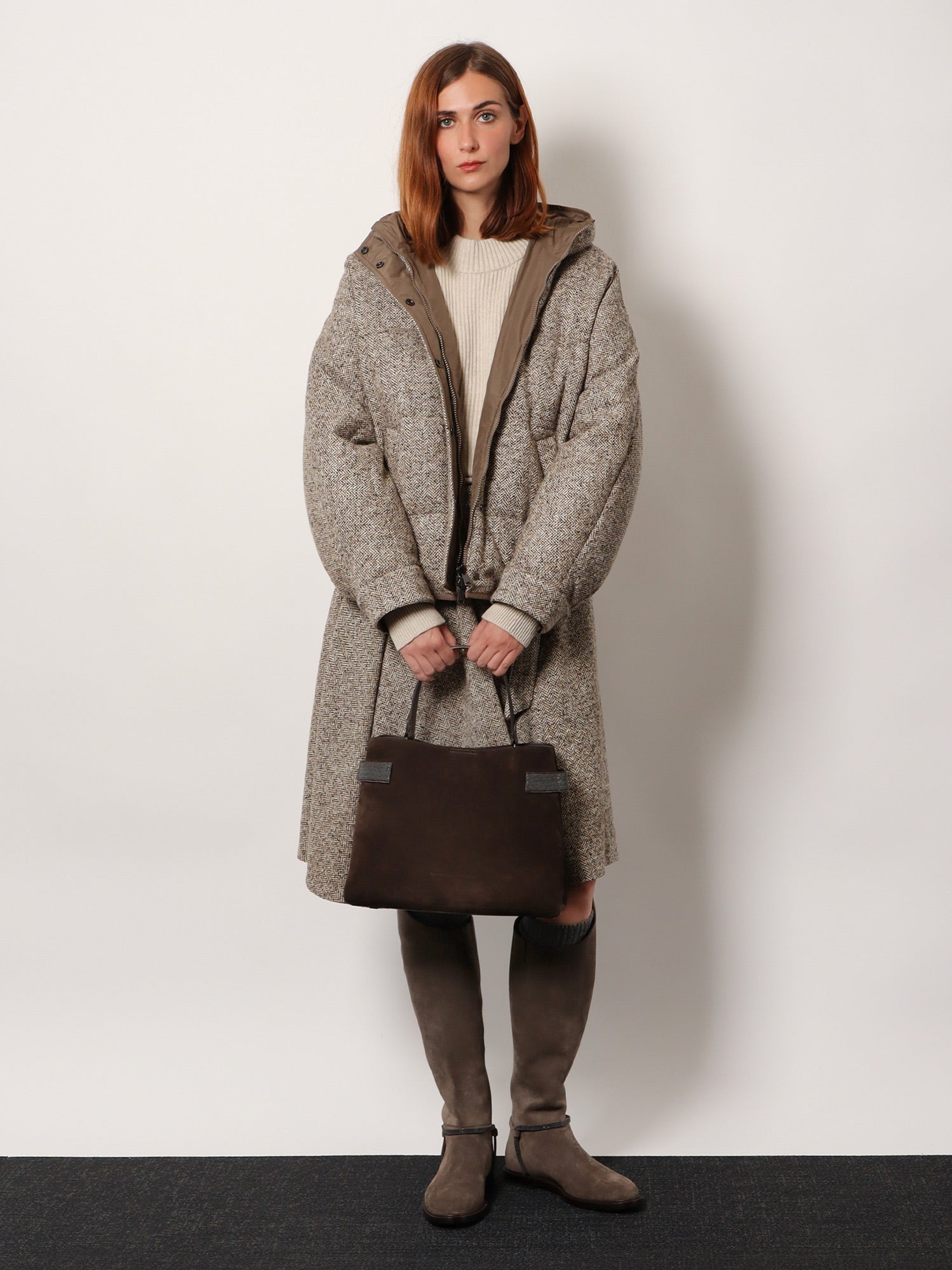 Brunello Cucinelli Women Suede Shoulder Bag