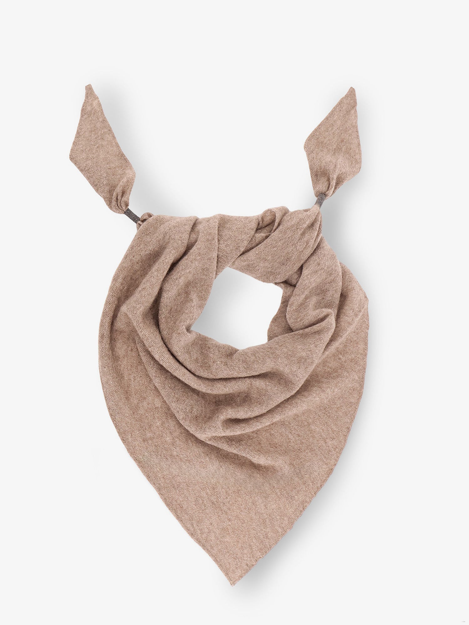 Brunello Cucinelli Women Cashmere Scarf With Monili Detail