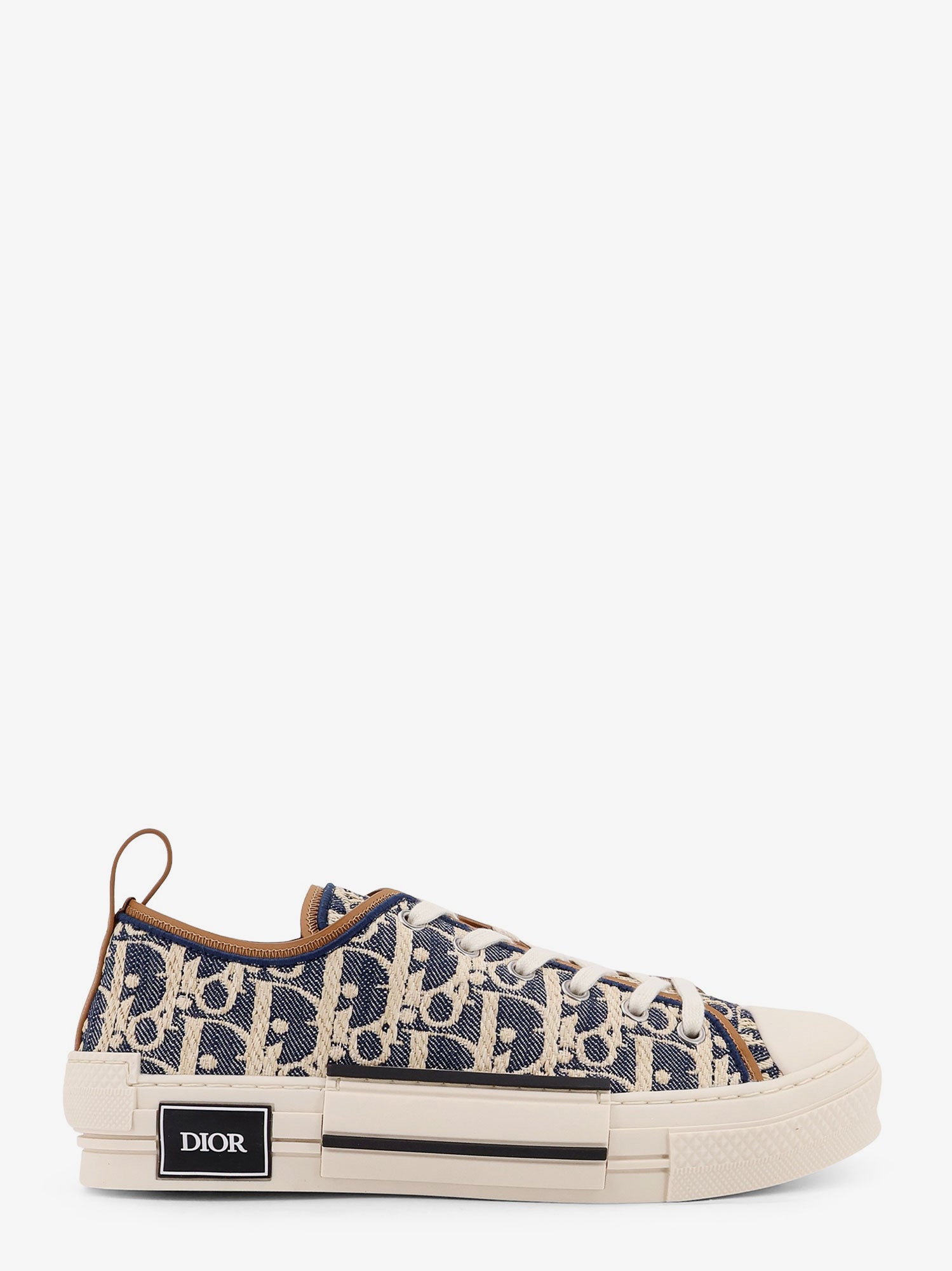 Dior Men B23 League Dior Oblique Jacquard Fabric Low-Top Sneakers