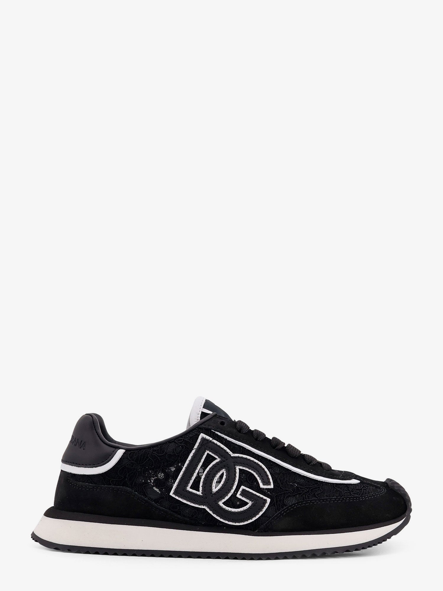 Dolce & Gabbana Women Low-Top Lace Sneakers With Suede Inserts