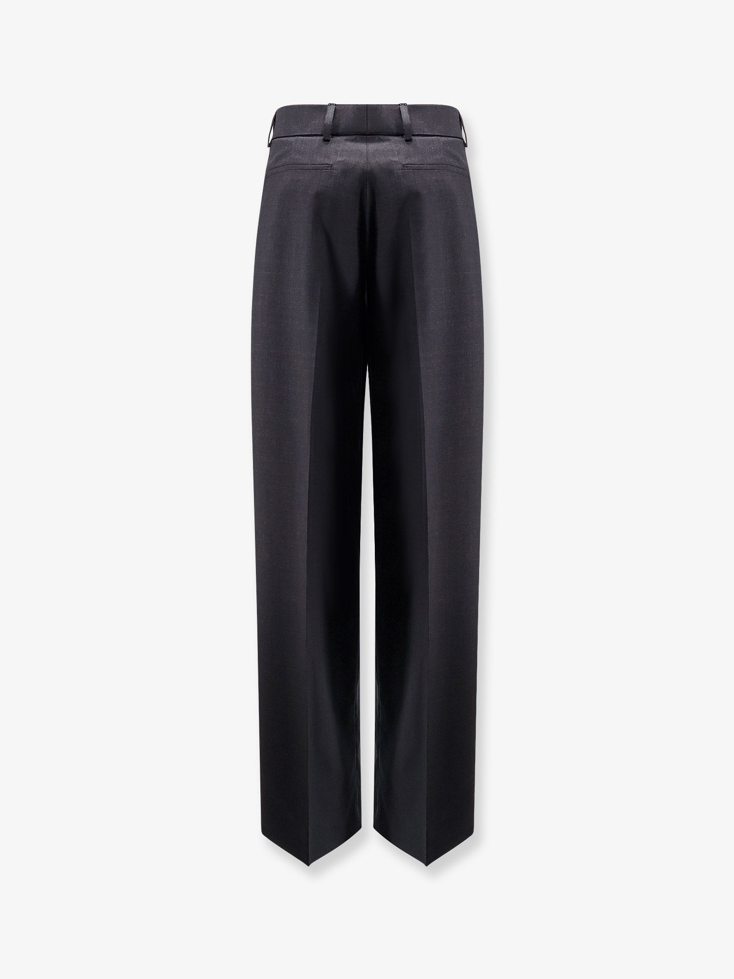 Gucci Women Wool Trousers With Gucci Embroidery