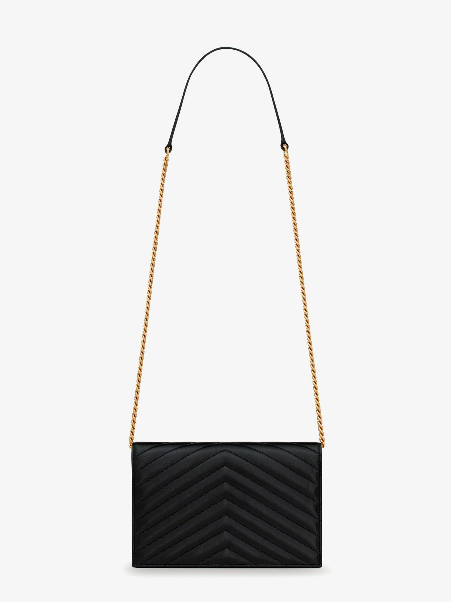 Saint Laurent Women Envelope Matelasse Lather Shoulder Bag