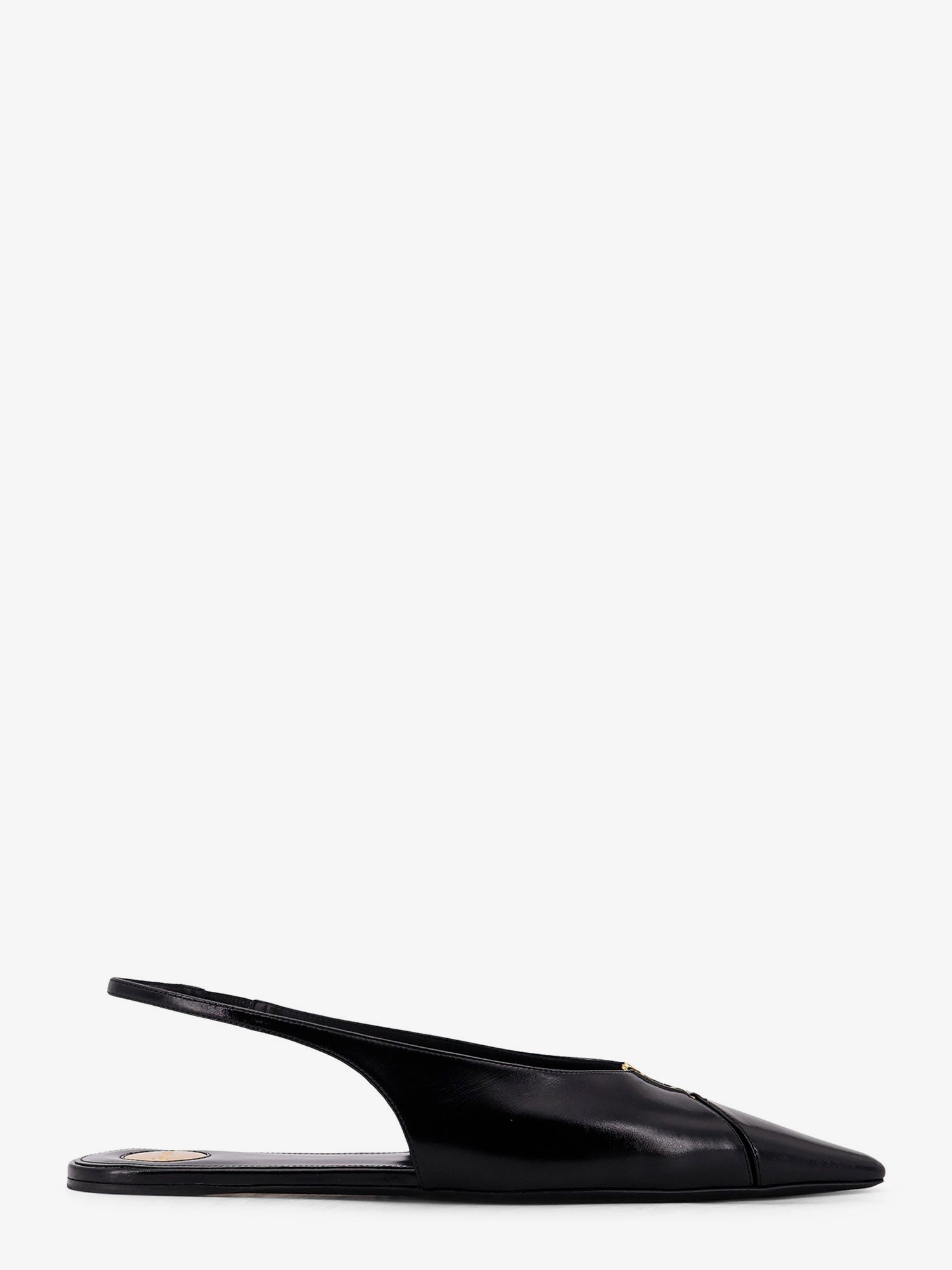 Saint Laurent Women Babylone 00 Bal Leather Slingback Ballerinas