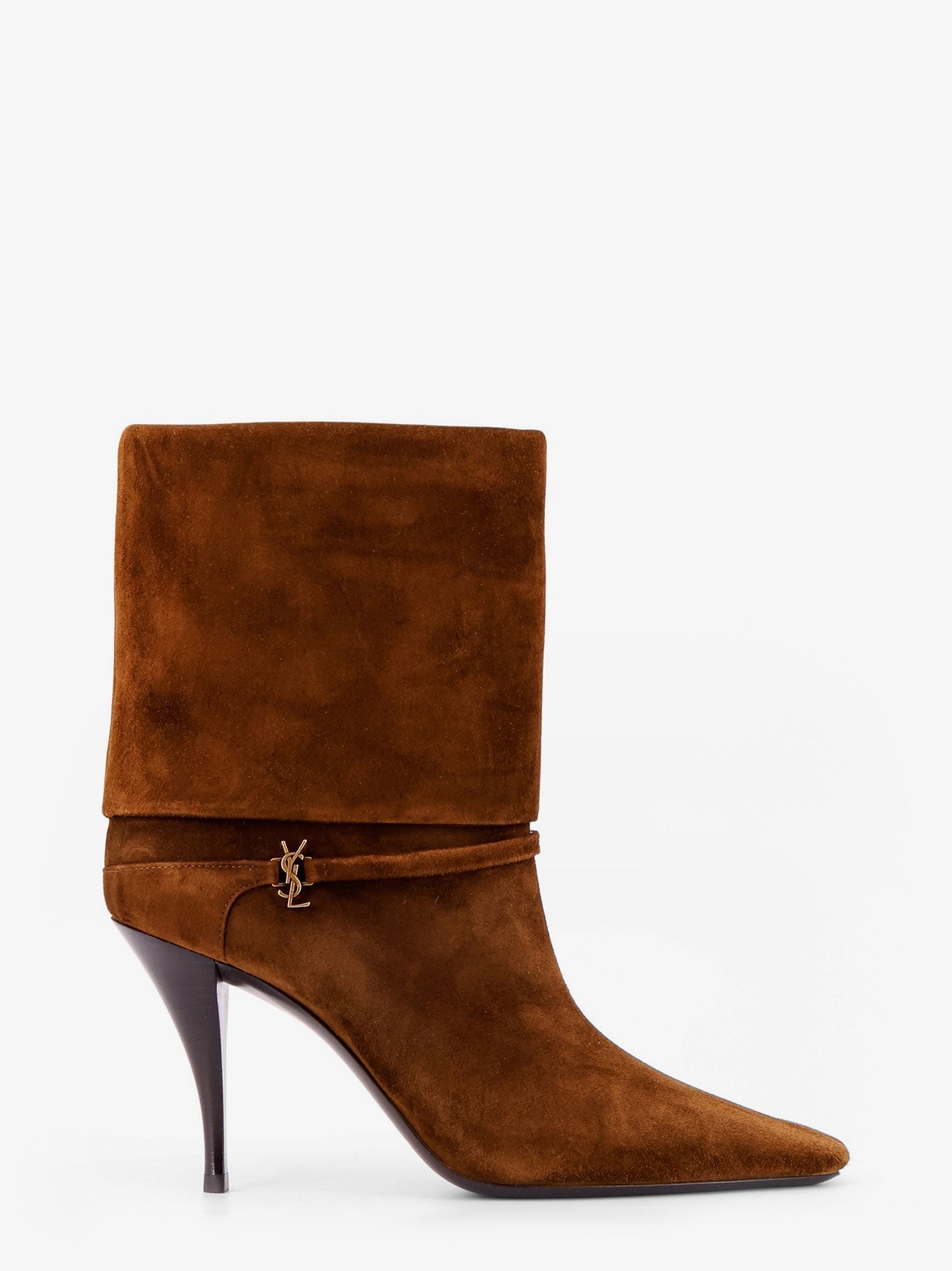 Saint Laurent Women Vicky 90 Suede Boots
