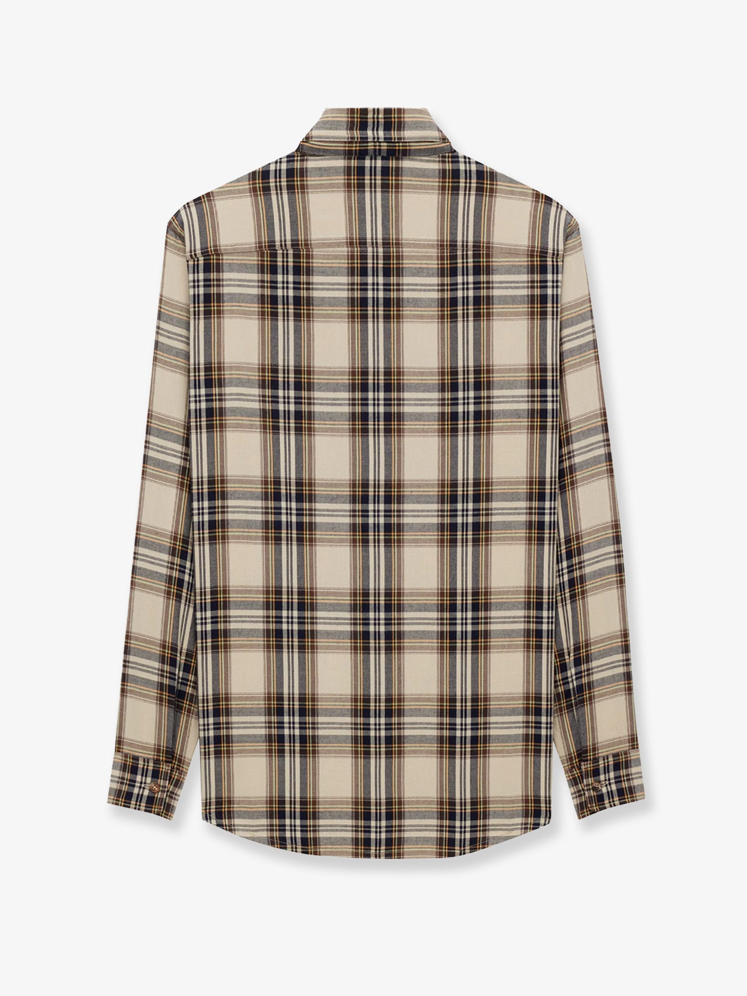 Saint Laurent Women Cotton Tartan Lavalliere Shirt