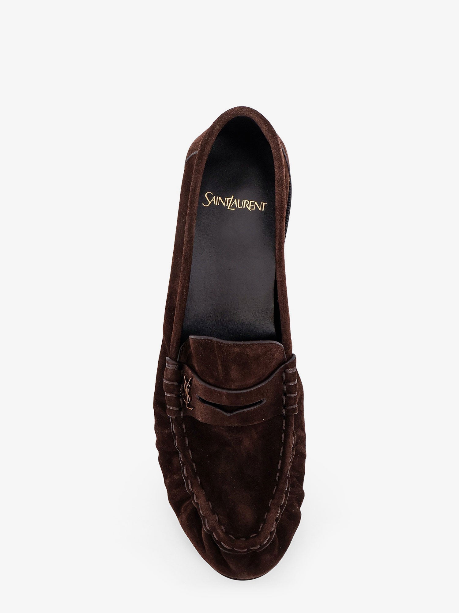 Saint Laurent Men Le Loafer 15 Moc Suede Loafers