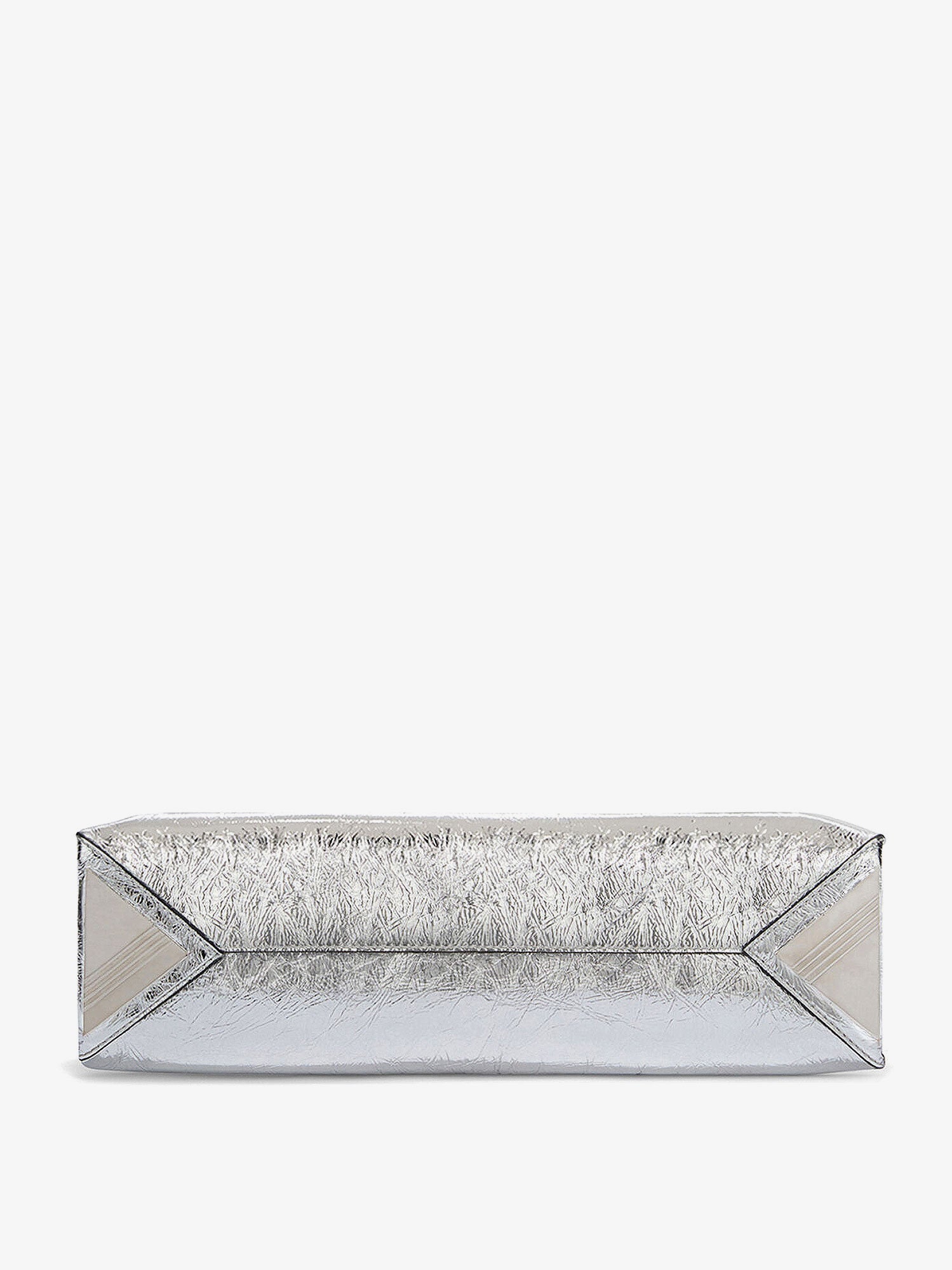 The Attico Women La Passeggiata Small Laminated Leather Shoulder Bag