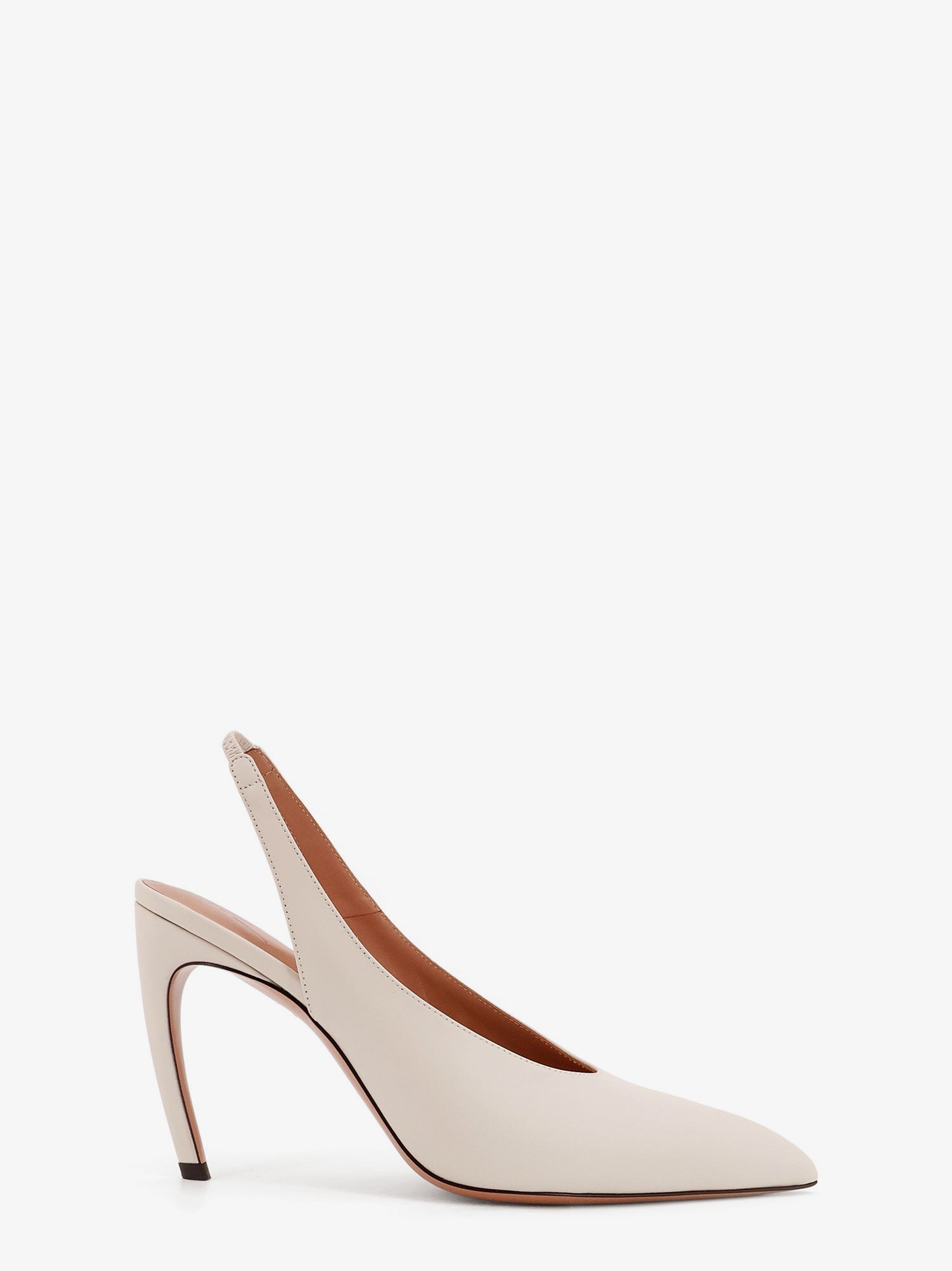 The Attico Women Viper Leather Slingback Pumps