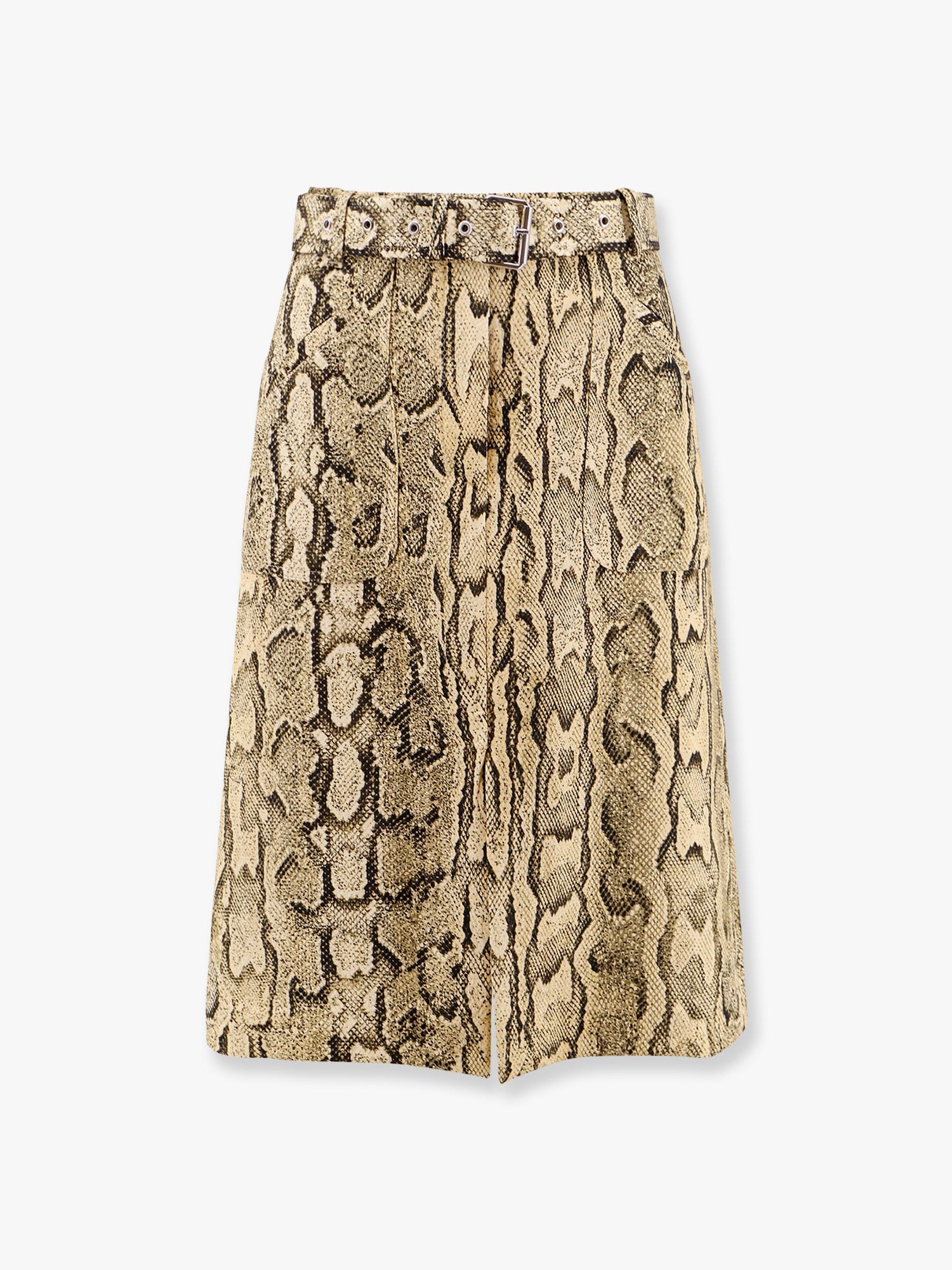 Dries Van Noten Women Sheraz Viscose And Cotton Skirt With Reptile Print