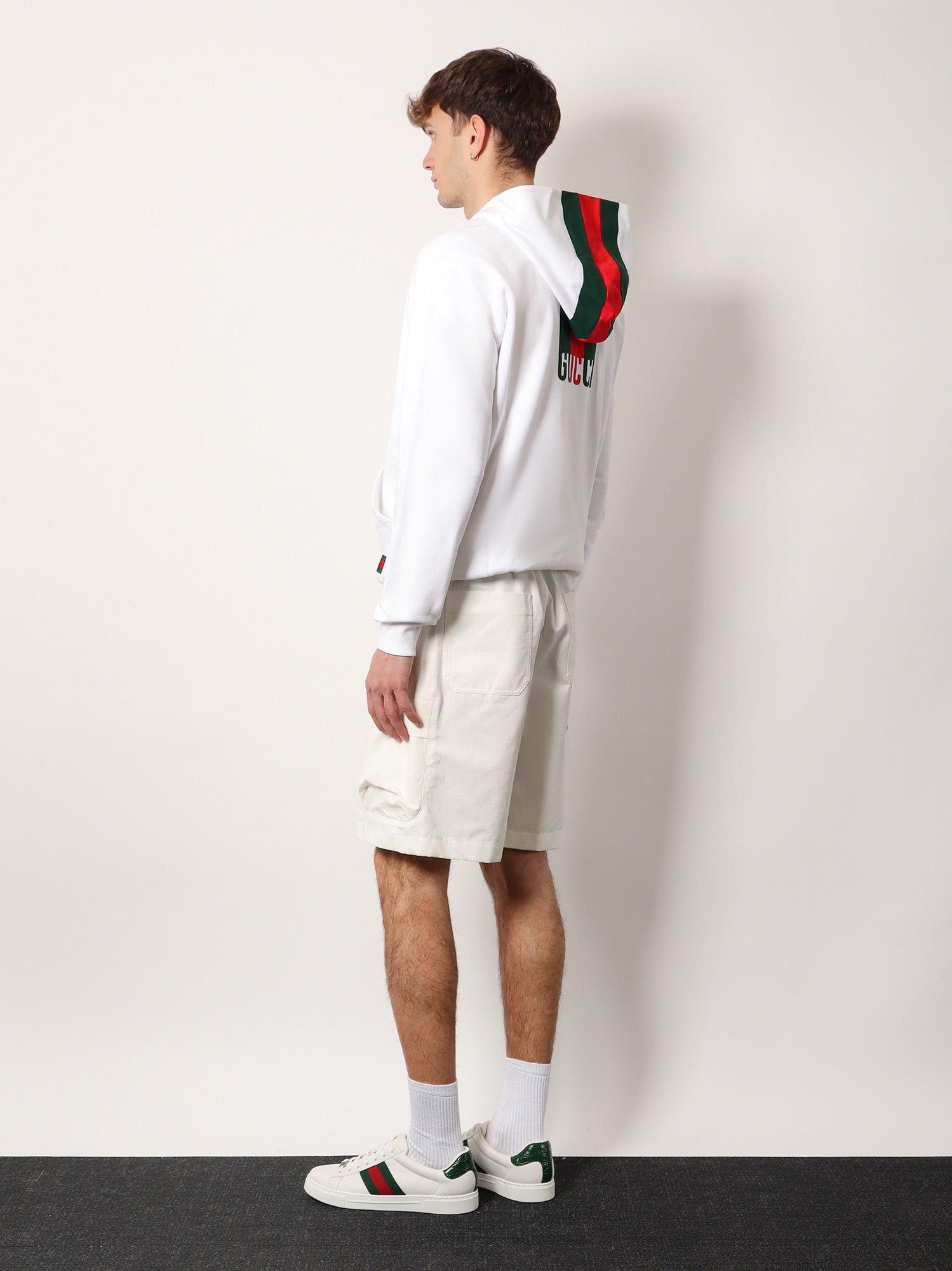 Gucci Men Cotton Sweatshirt With Logo On The Back