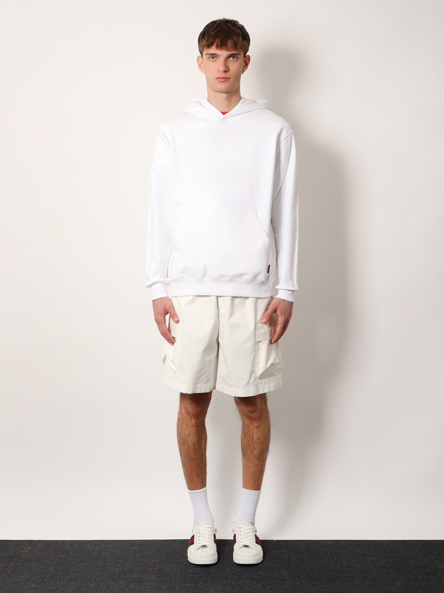 Gucci Men Cotton Sweatshirt With Logo On The Back