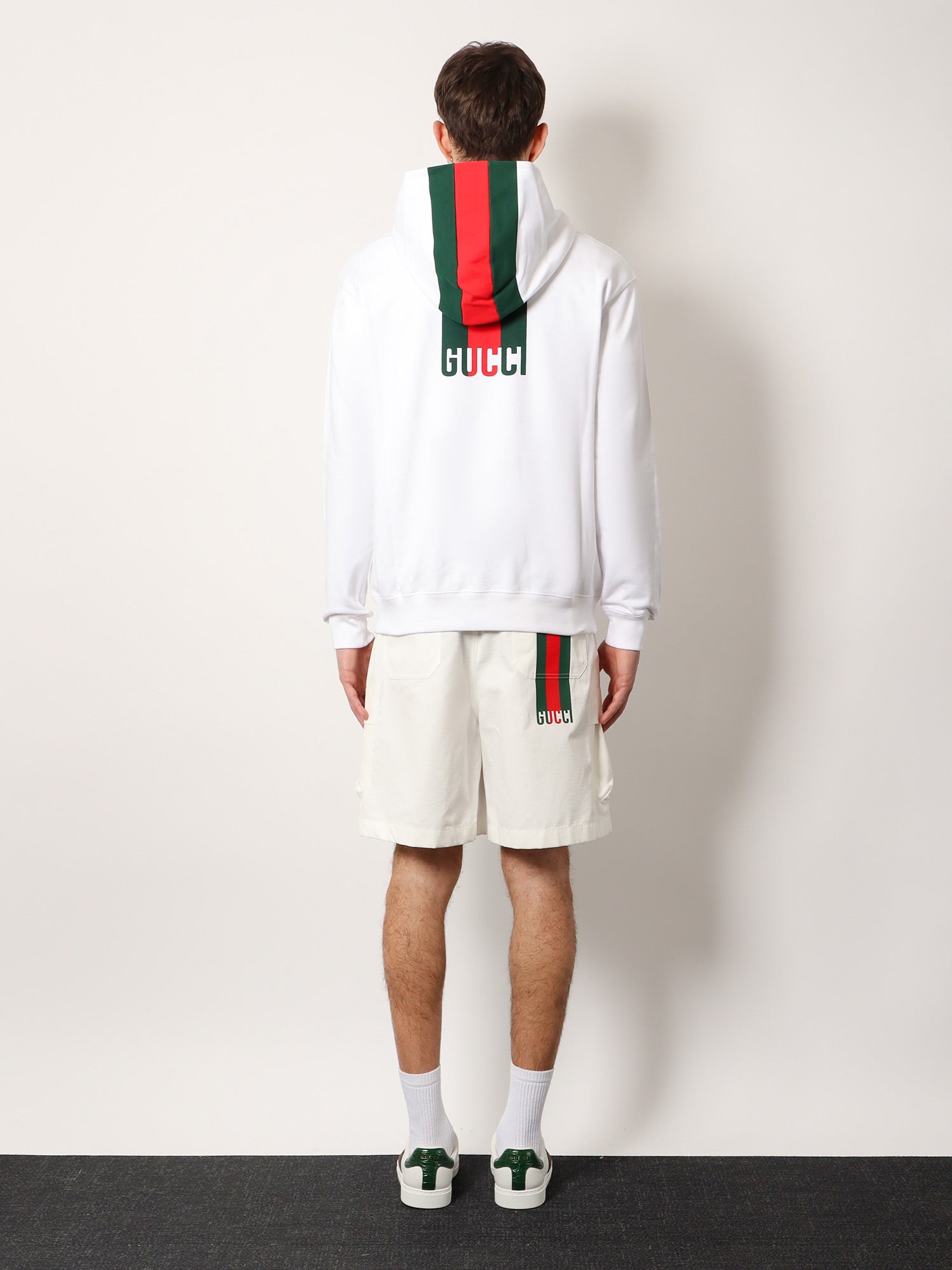 Gucci Men Cotton Sweatshirt With Logo On The Back