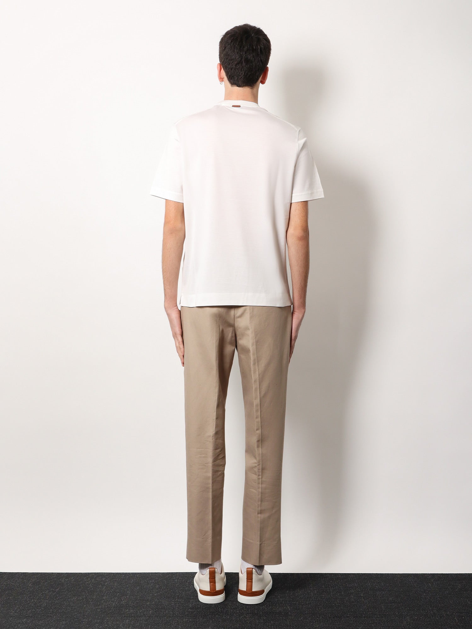 Zegna Men Leggerissimo Cotton And Silk T-Shirt