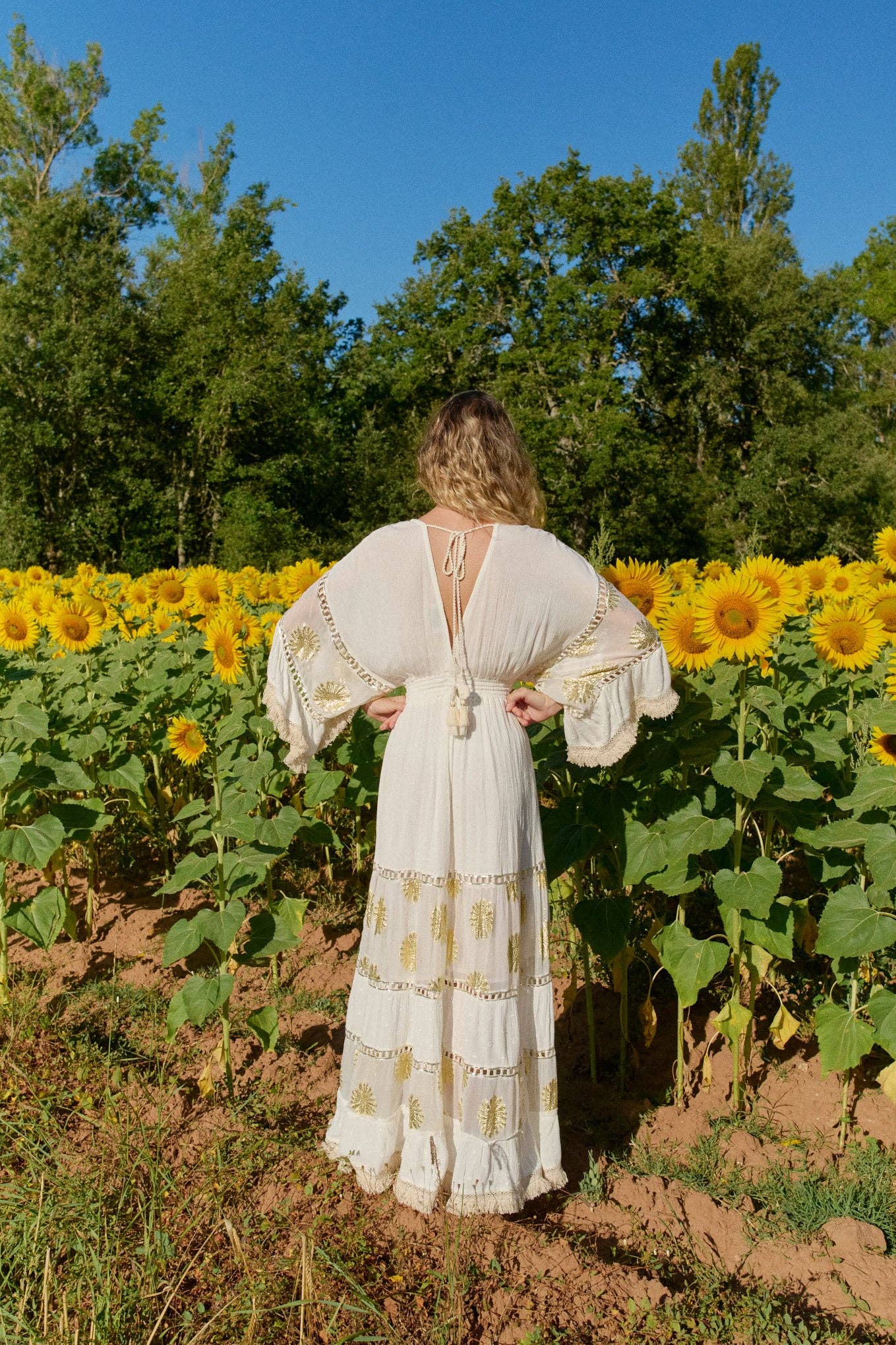 MANILA WHITE LONG DRESS