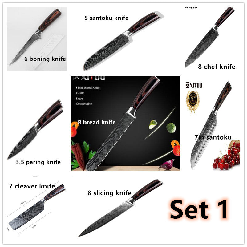 Carpenter's Special Set 6-piece Set 8-piece Set Knife Chef Knife Kitchen Knife Cooking stainless steel