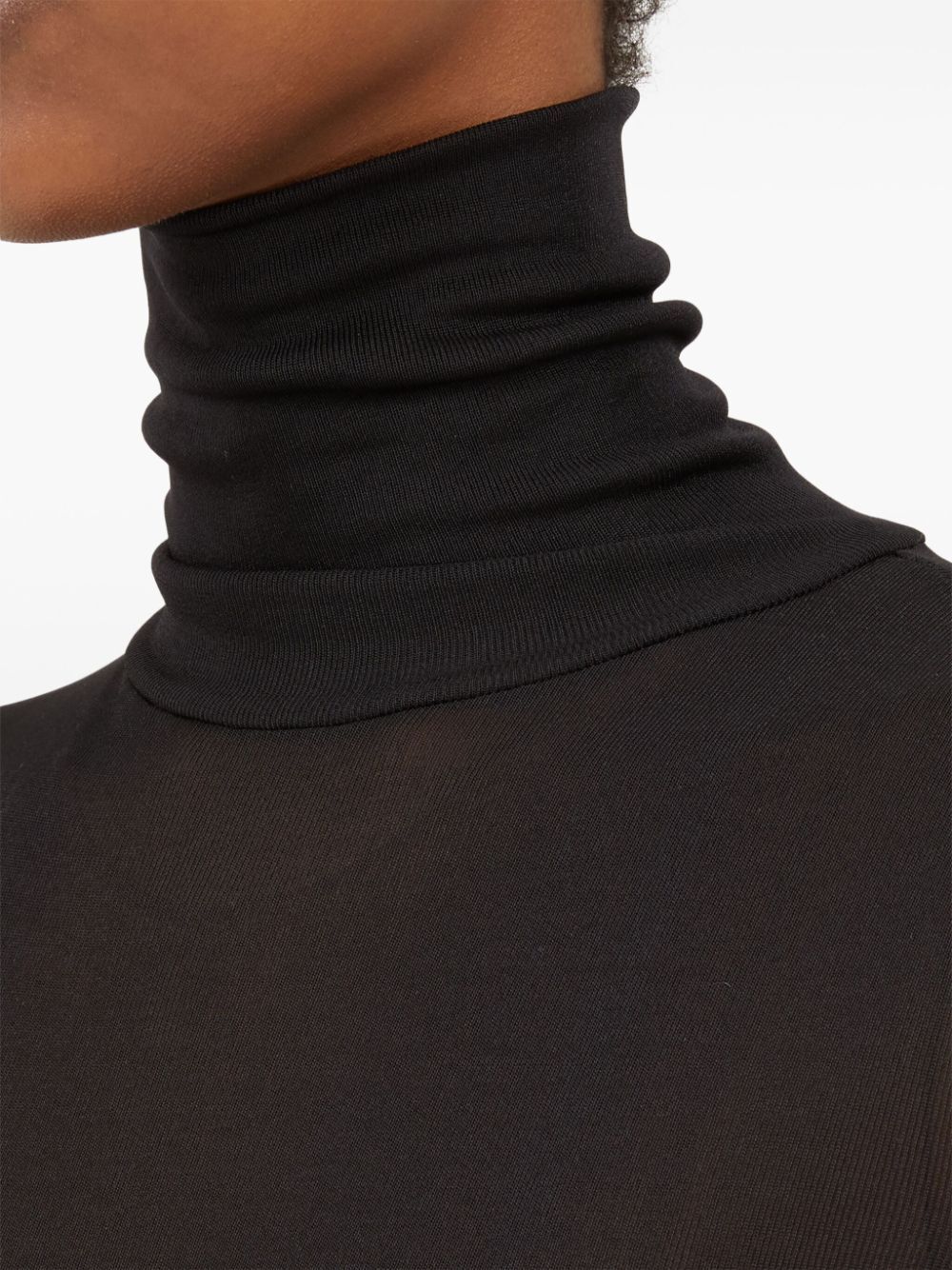 Maison Margiela Women Body Collo Alto Semitrasparente