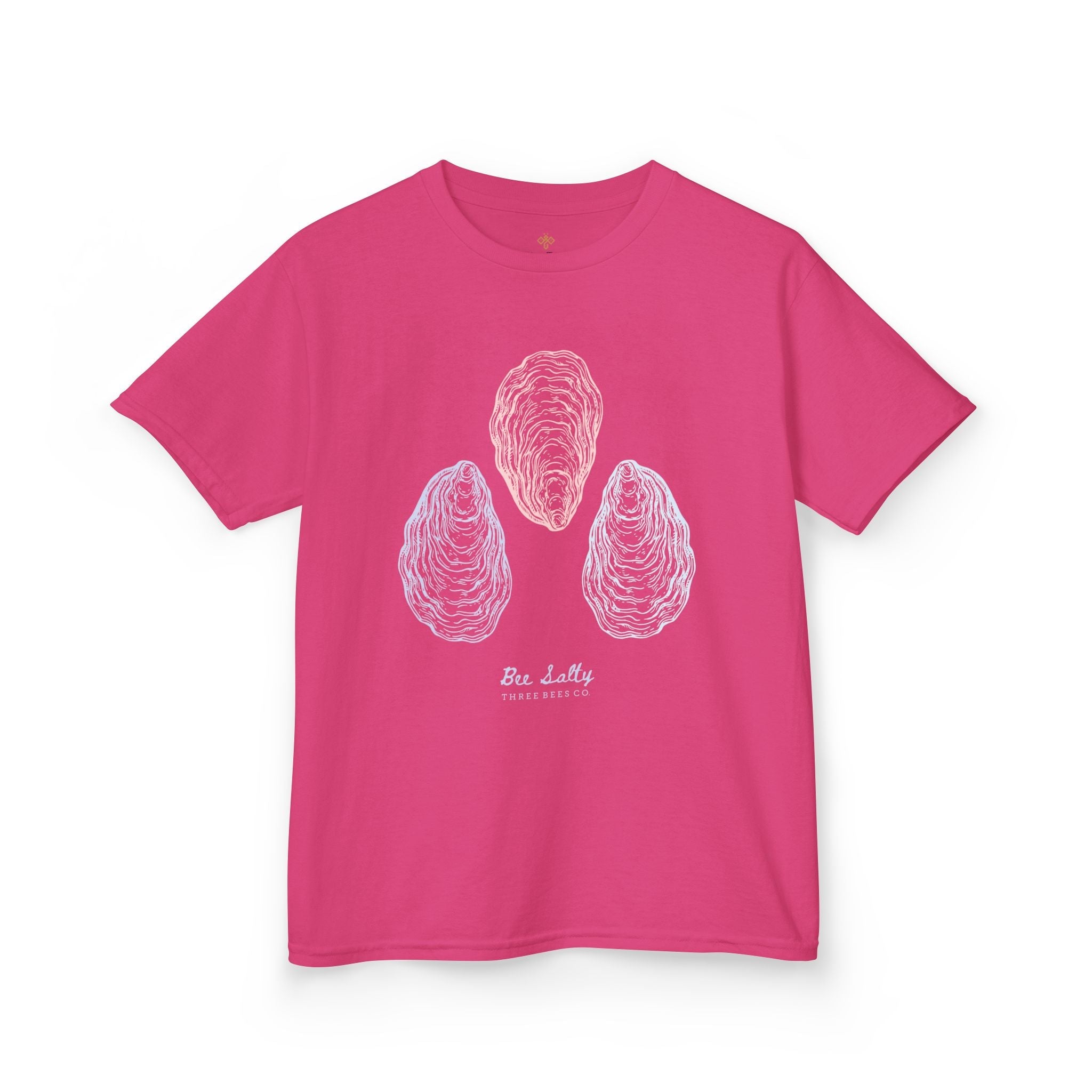 Bee Salty Oyster Trio Girls Short Sleeve Youth Hive Tee