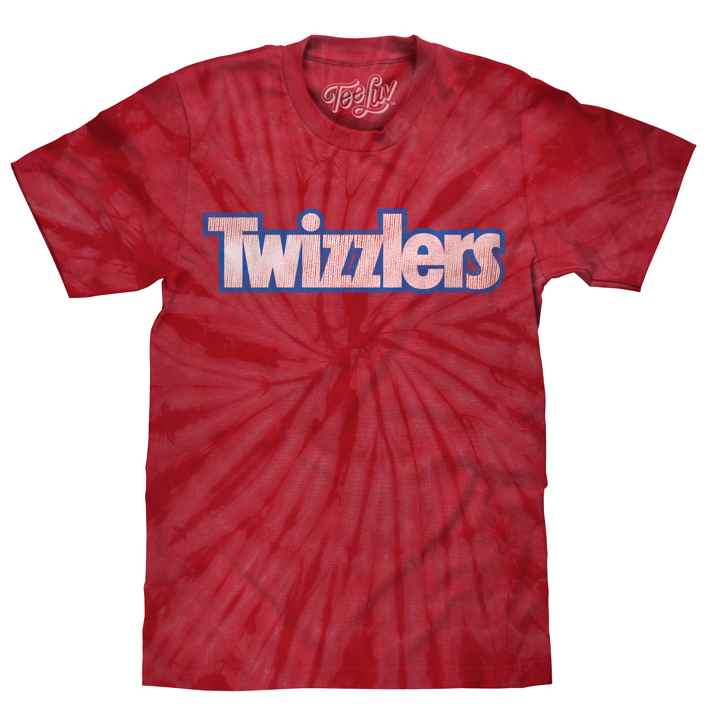 Retro Twizzlers Tie Dye T-Shirt - Red Spider Tie Dye