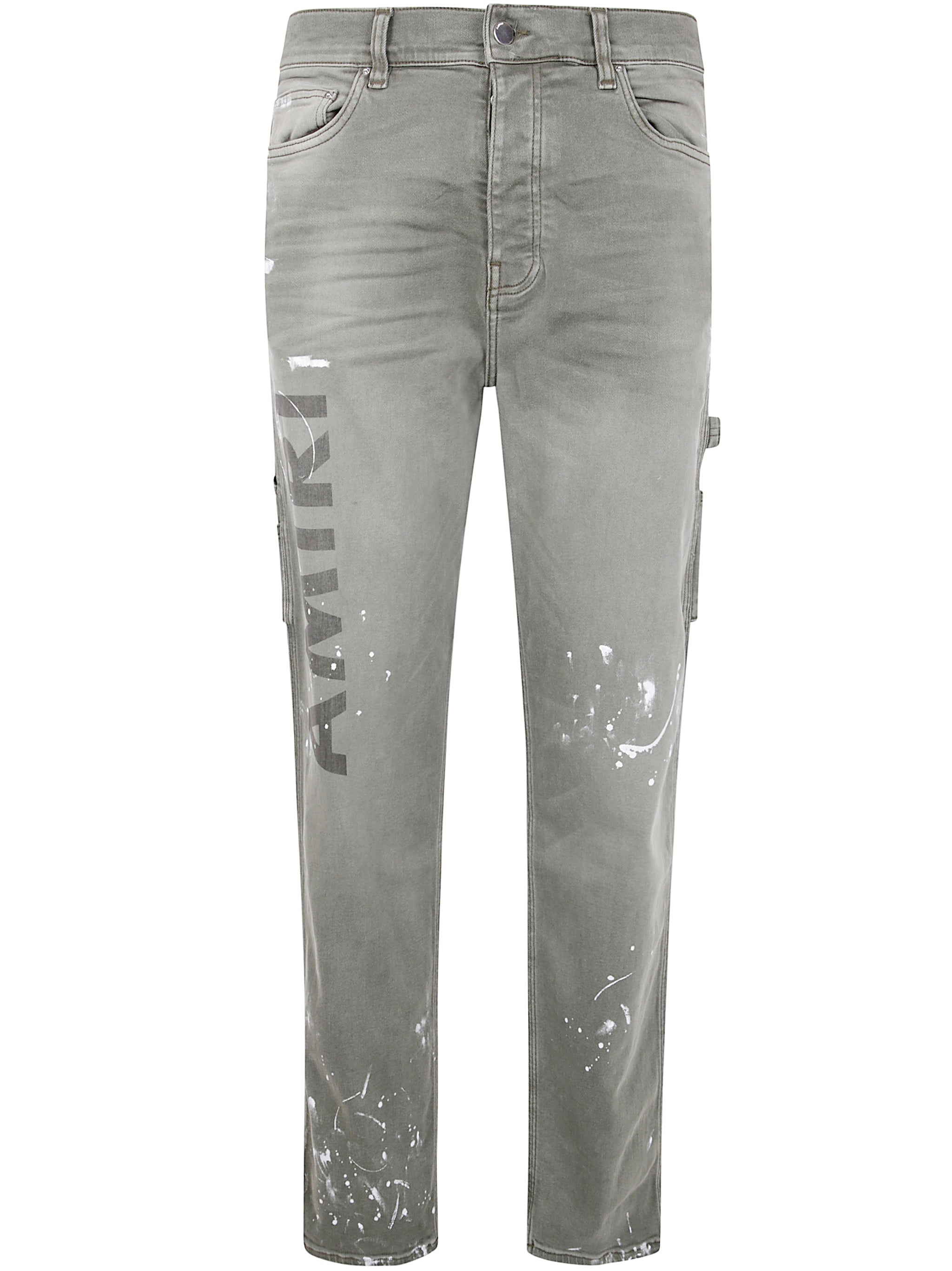 Amiri Men "Amiri Stencil" Slim Jeans