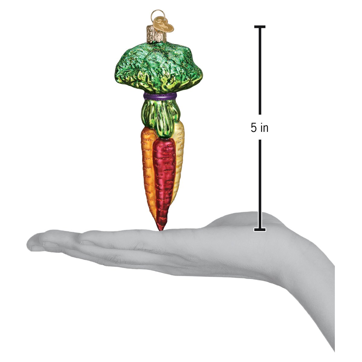 Rainbow Carrots Ornament