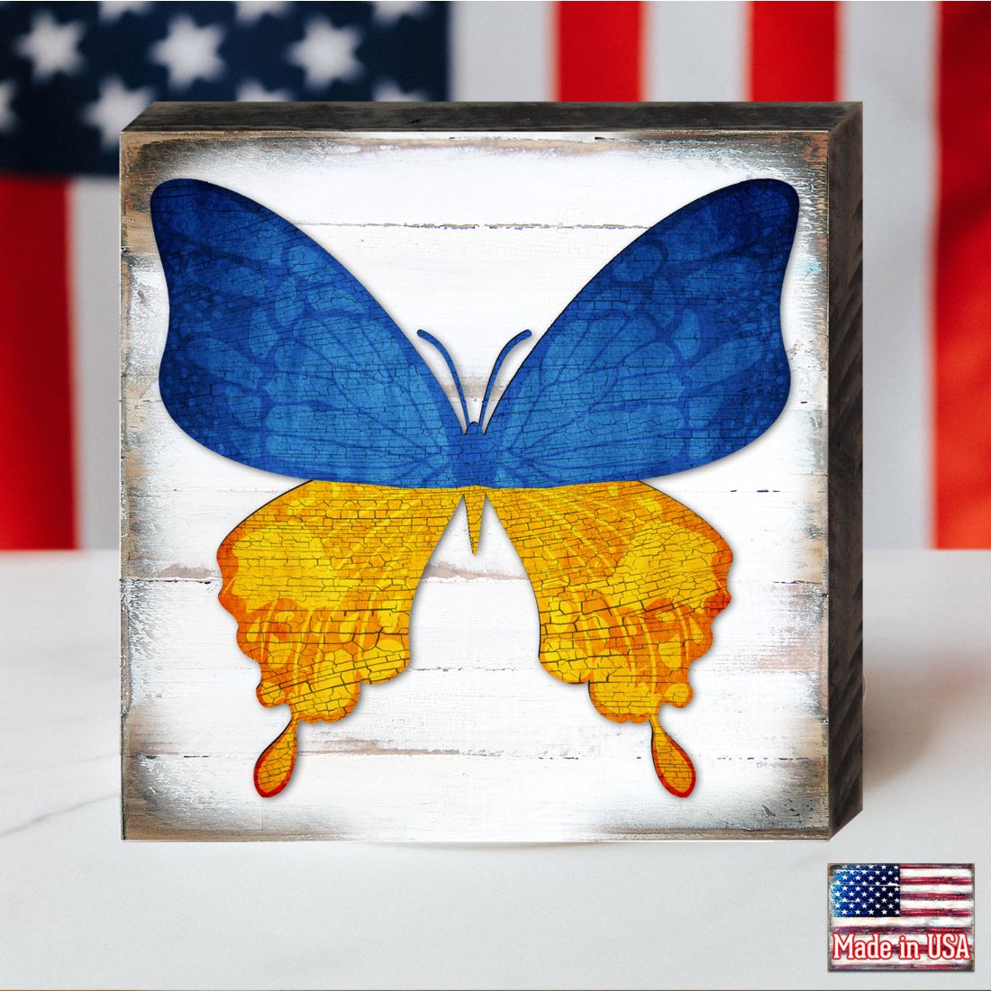 Ukraine Butterfly Wooden Decor - International Decor - 8187128B