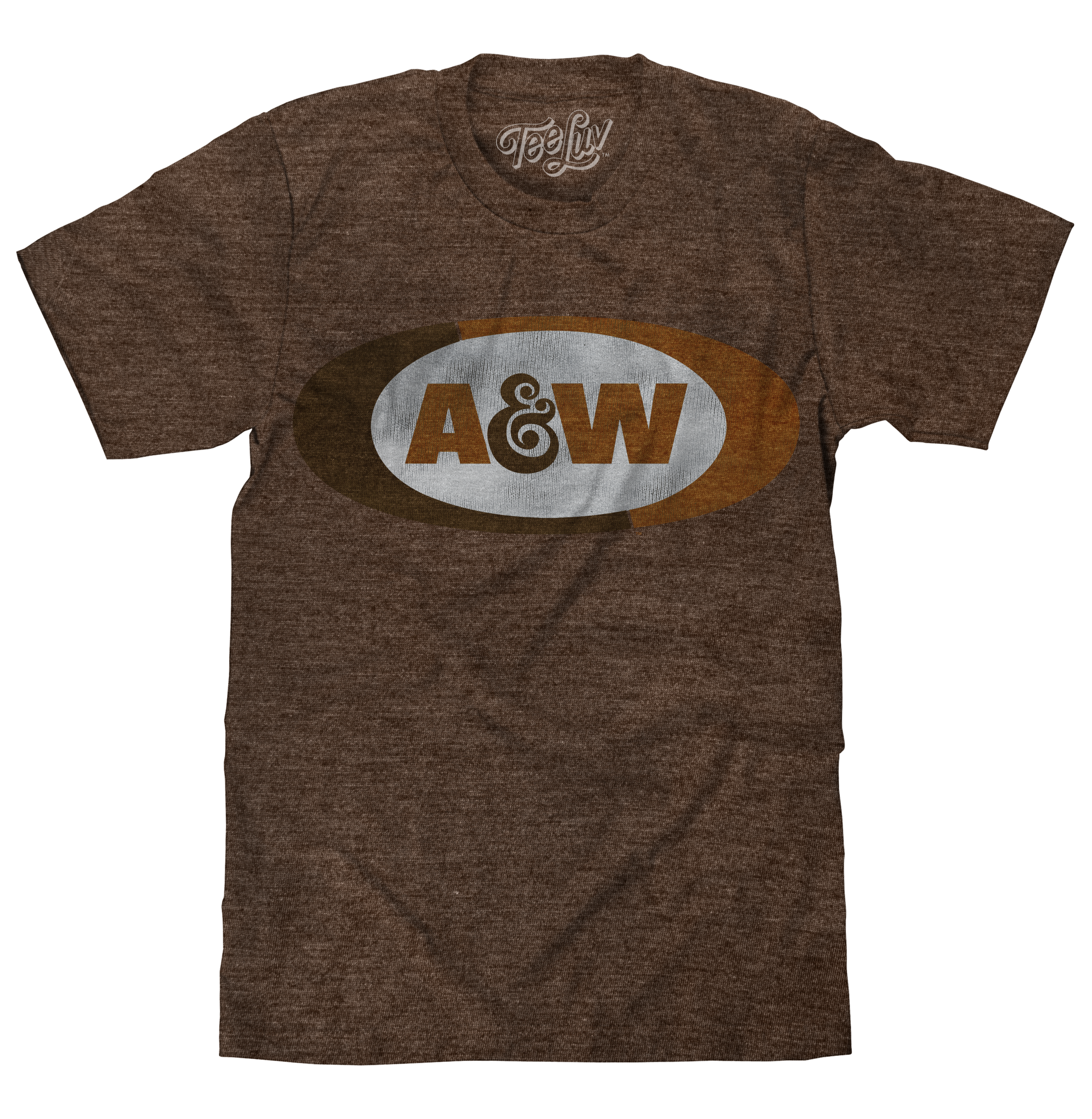A&W Faded Logo T-Shirt - Brown
