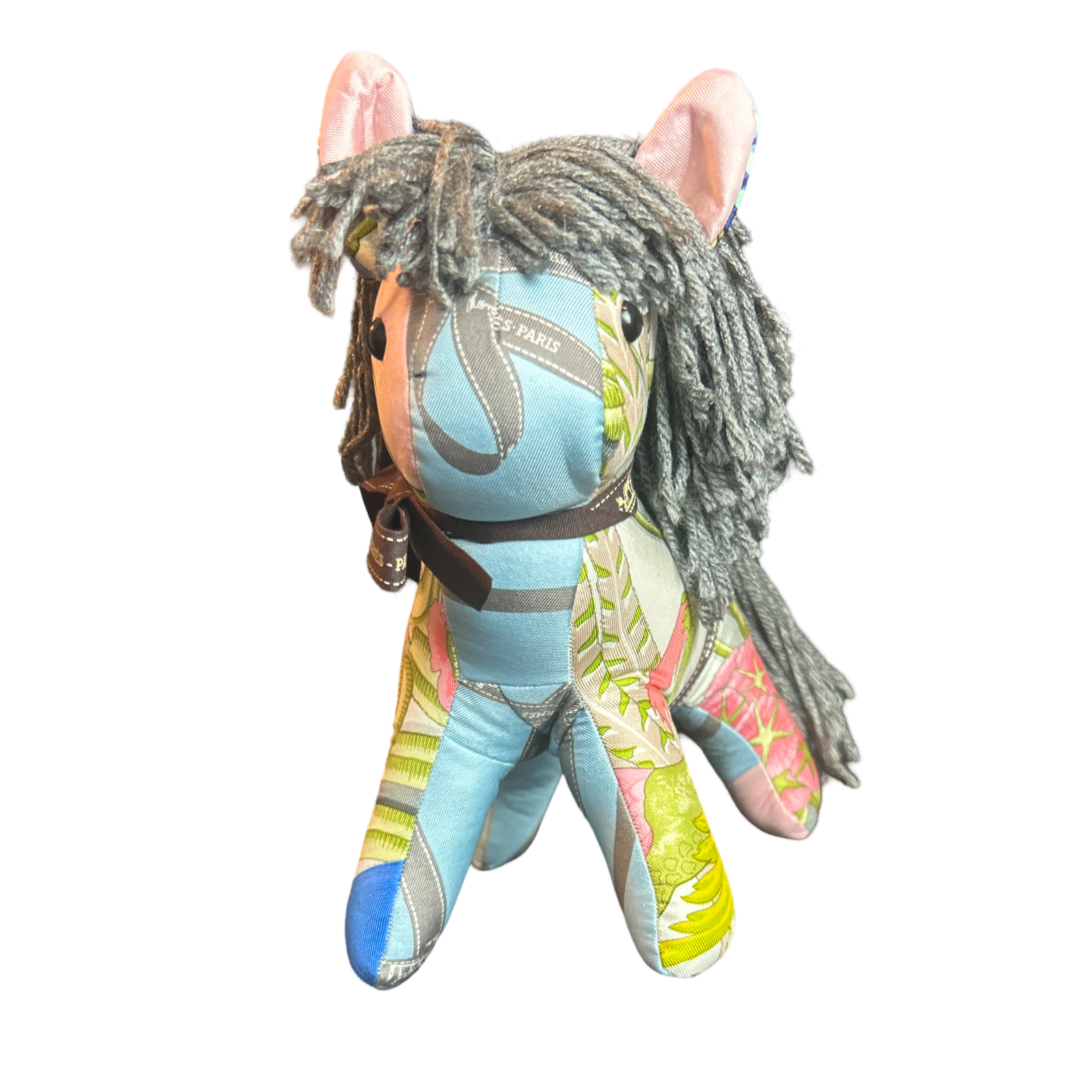 Vintage Silk Scarf Patchwork Pony