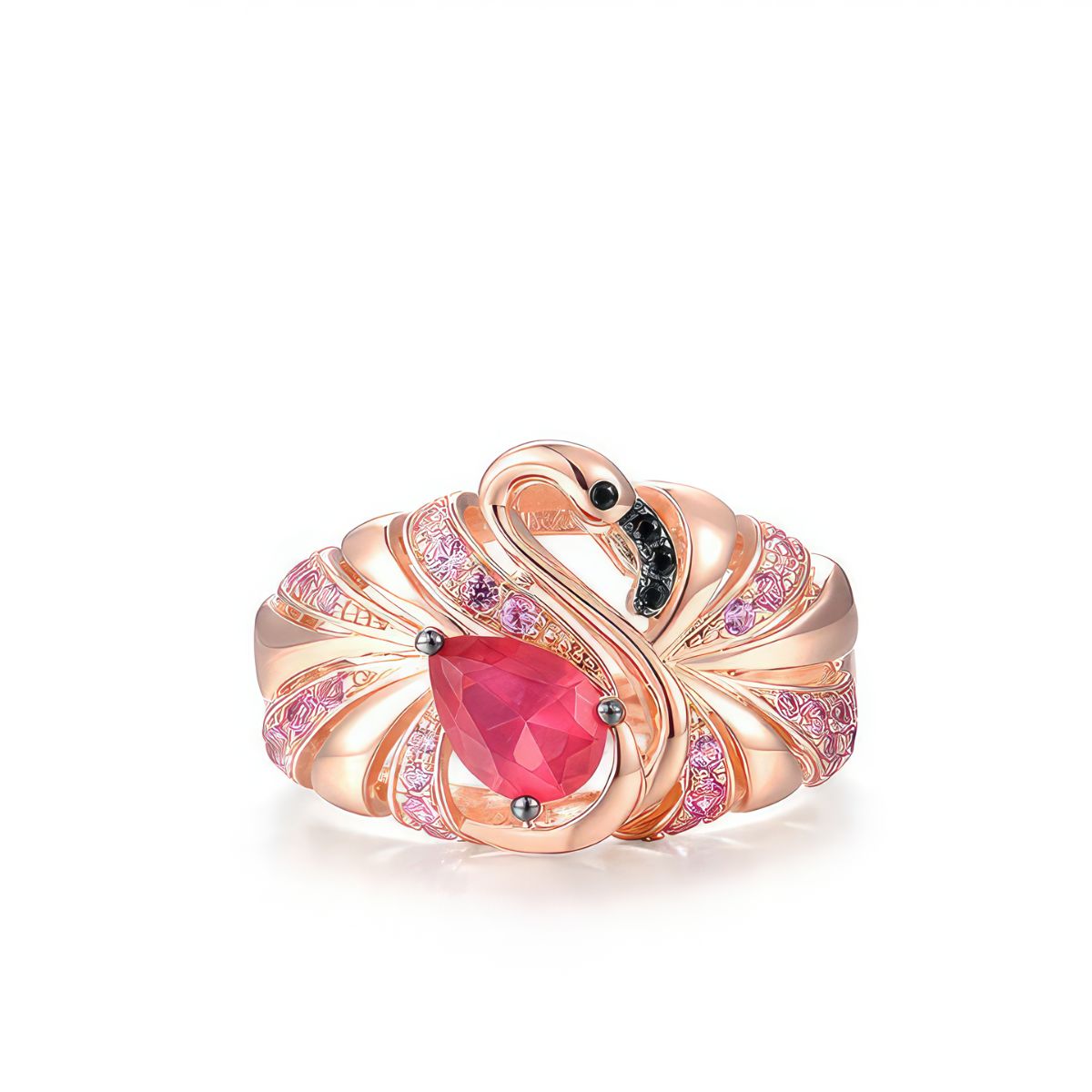 Sterling Silver Flamingo Ring